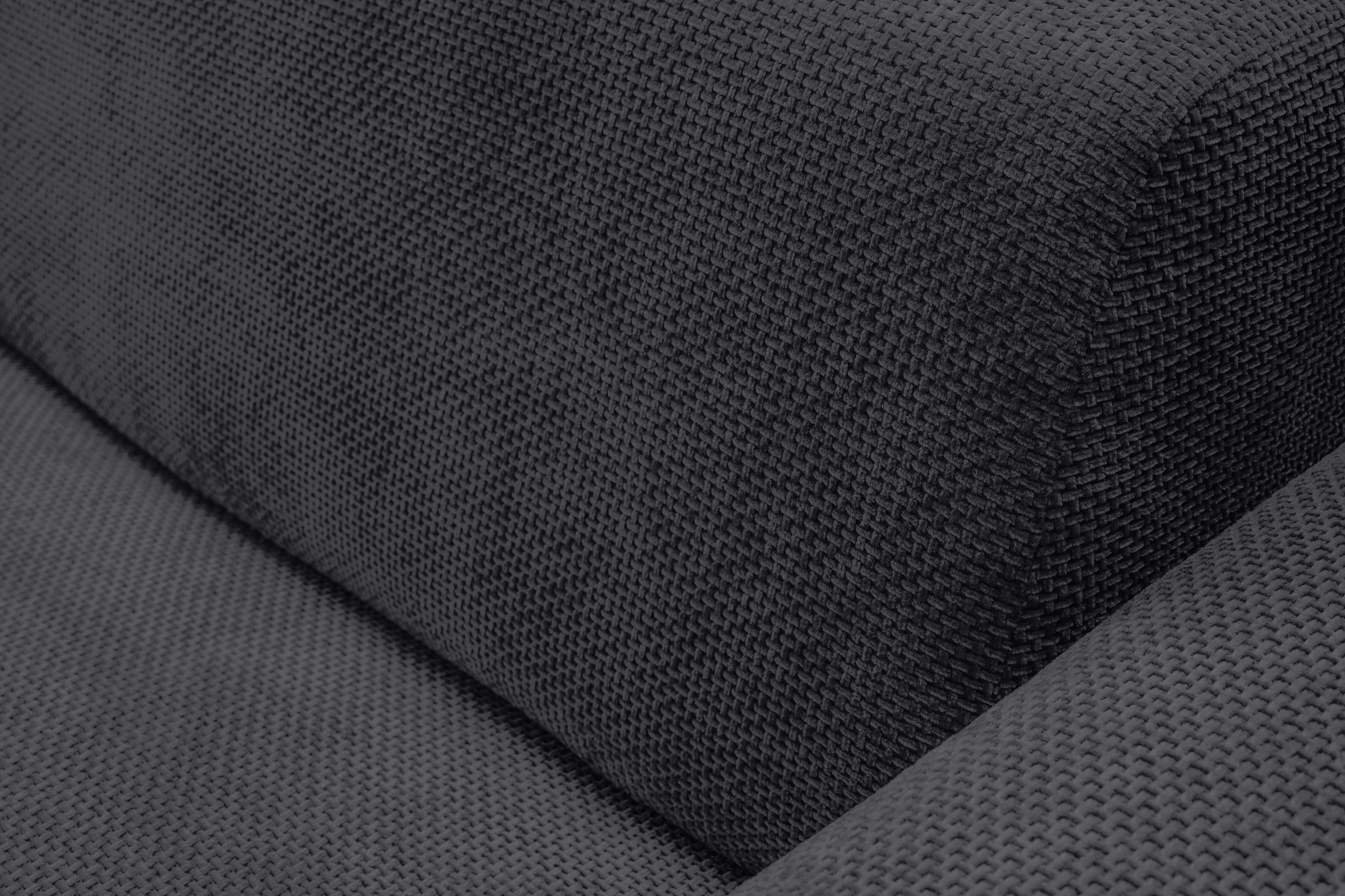 WERK2 Ecksofa »Zeus-M, tolles Sofa mit schönen Details, L-Form«, Curvy Trend Garnitur, urbane Optik, komfortable Wellenunterfederung