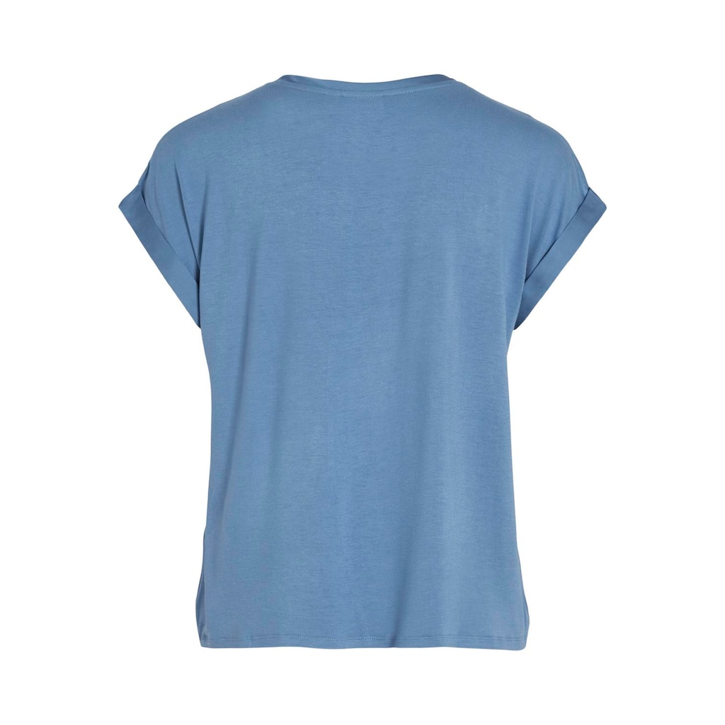 Vila Kurzarmshirt »VIELLETTE S/S SATIN TOP - NOOS«