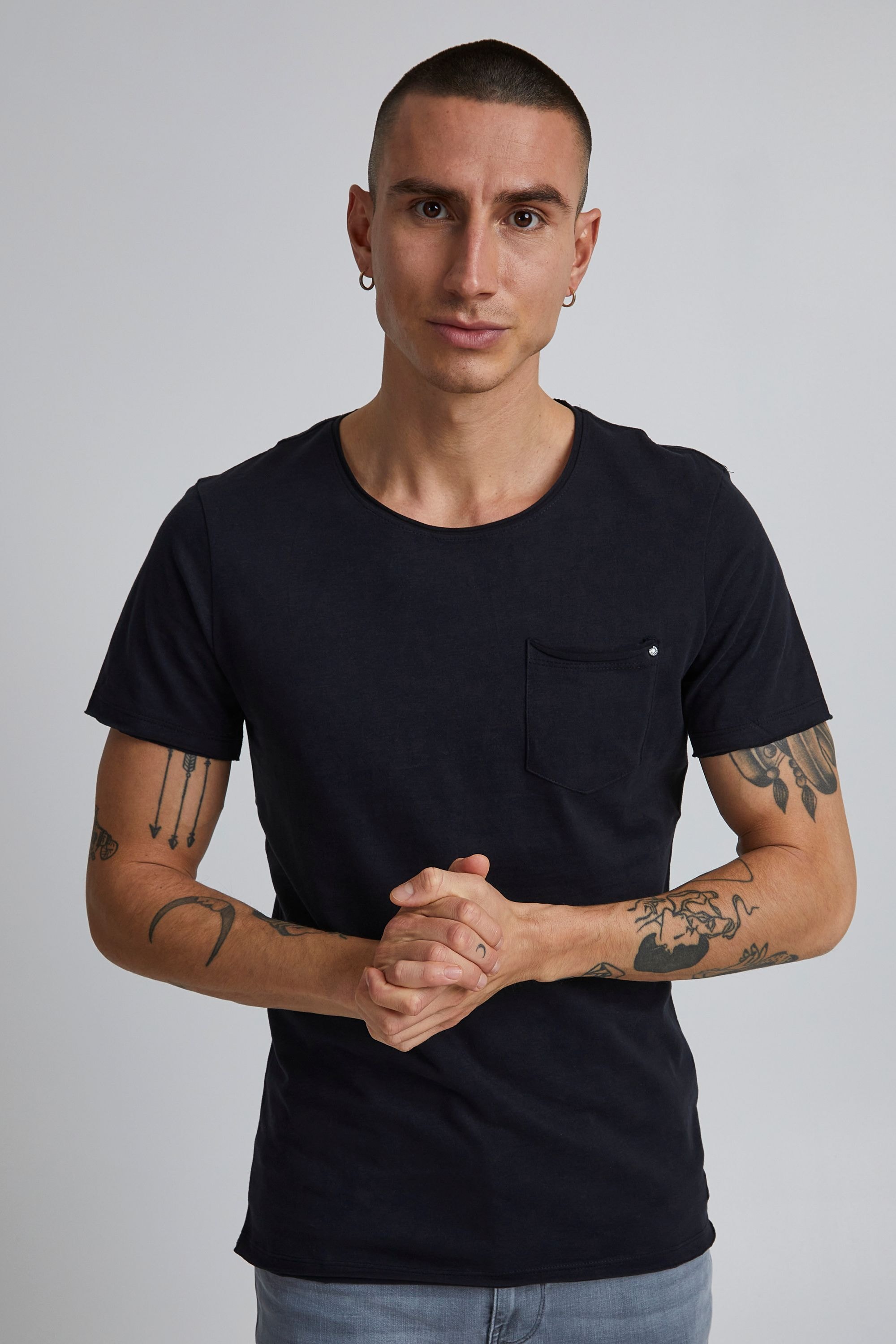 Blend T-Shirt "NHNoel", Stilvolles T-Shirt mit Brusttasche günstig online kaufen