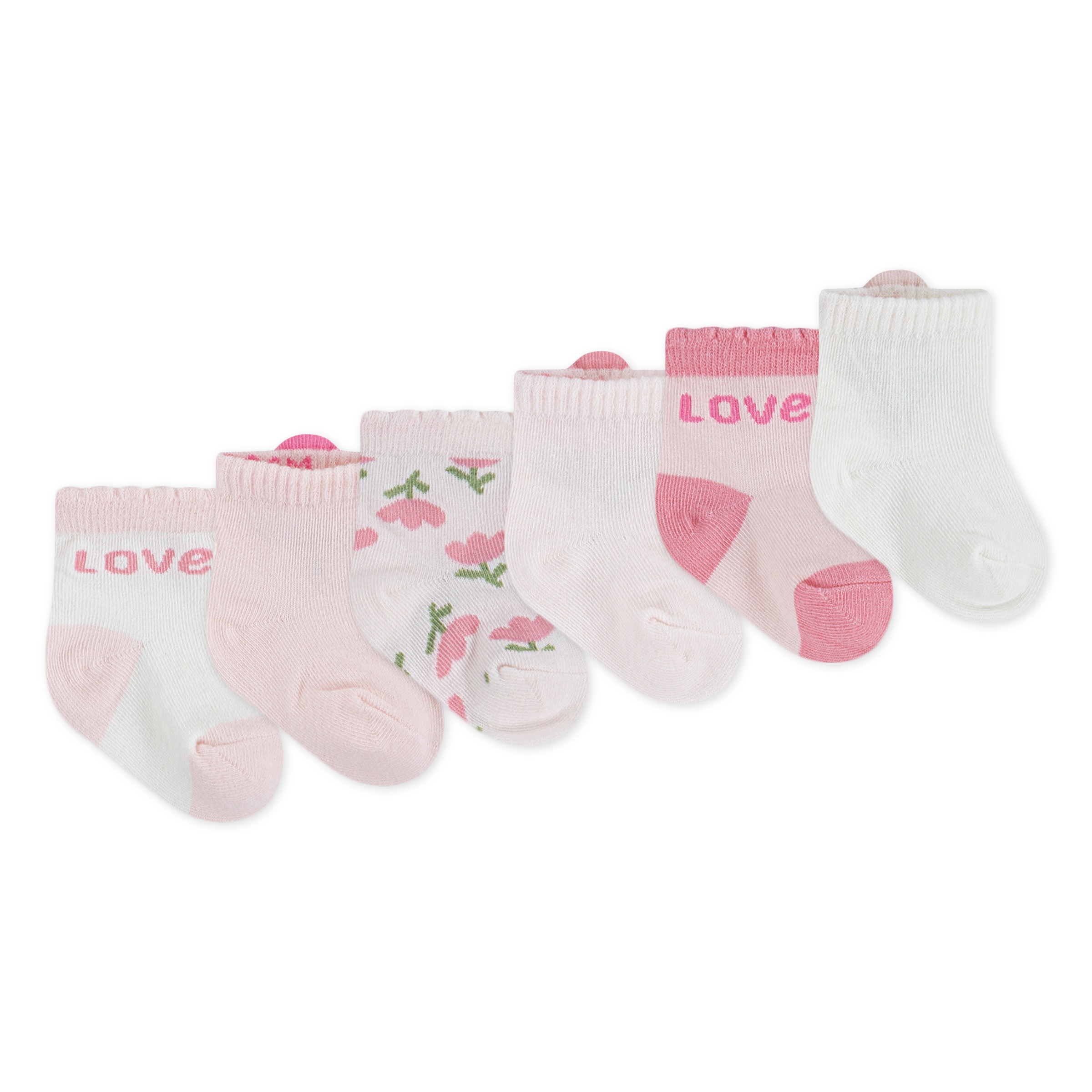 HUGGIES babywear Socken "HGHG 6PK SOCK" Packung, 6 Paar tlg. mit Stickereie günstig online kaufen