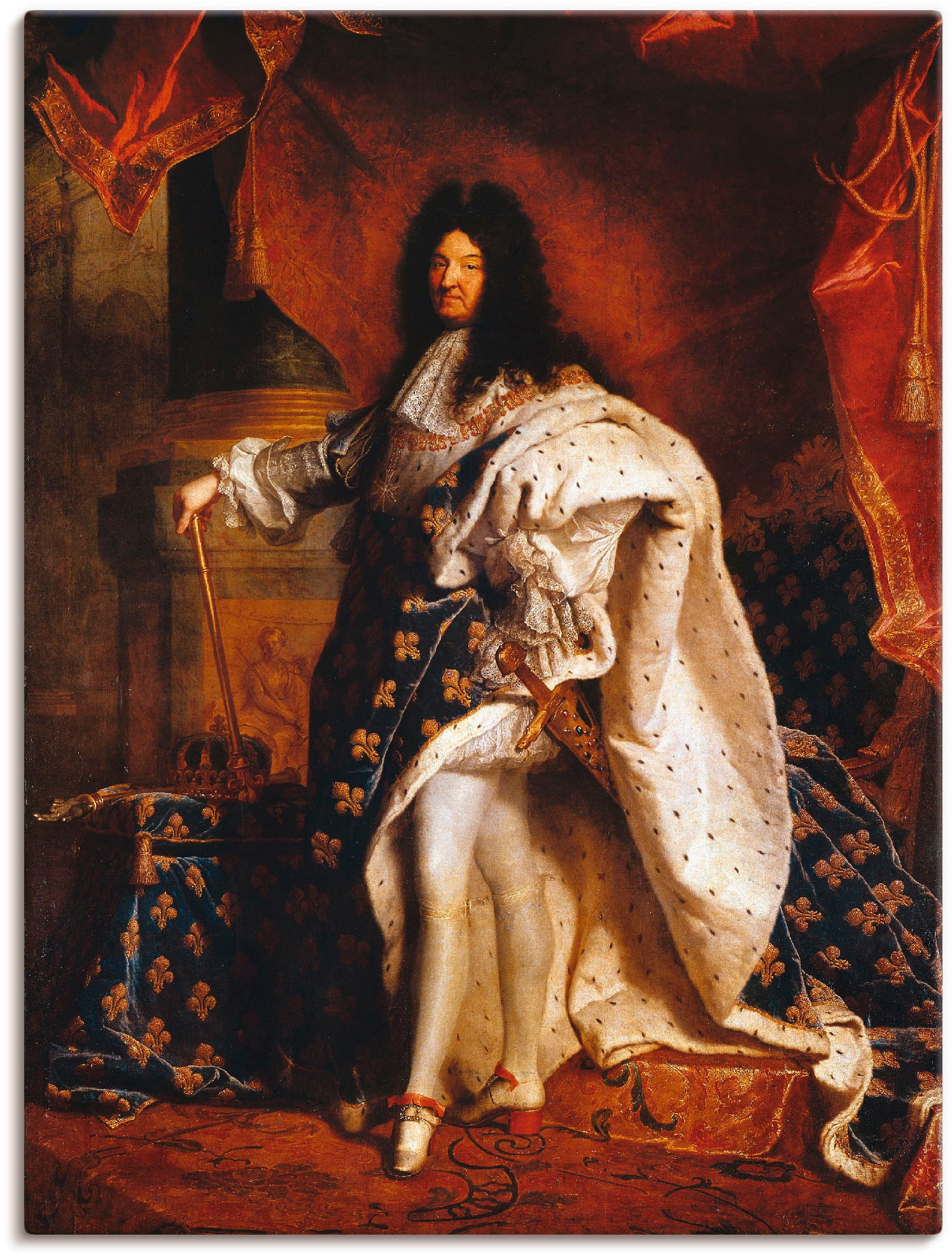Artland Wandbild "Ludwig XIV. von Frankreich, 1701" Menschen 1 Stk. tlg. al günstig online kaufen