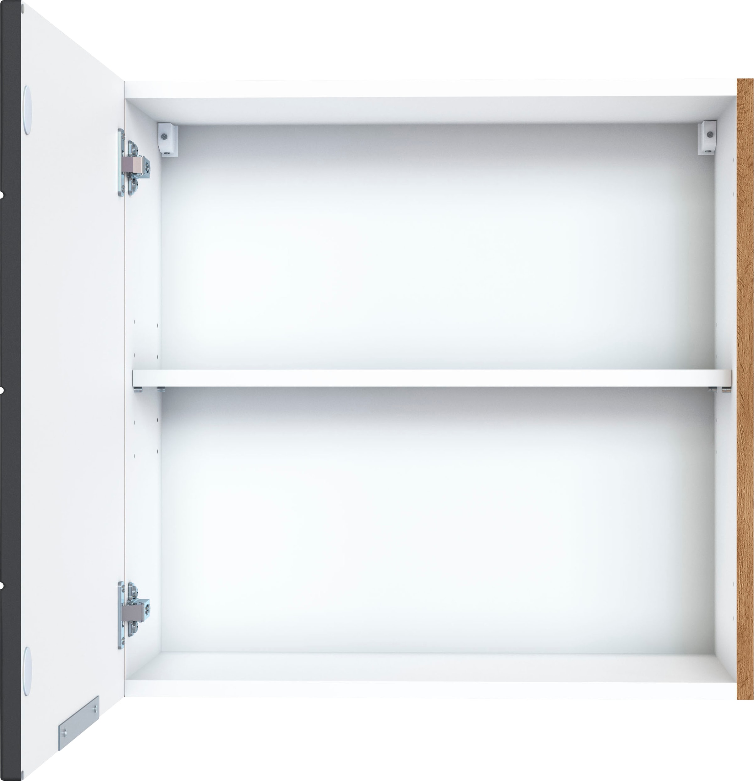 KOCHSTATION Hängeschrank »KS-Luhe«, 60 cm breit, hochwertige MDF-Fronten mit waagerechter Lisene