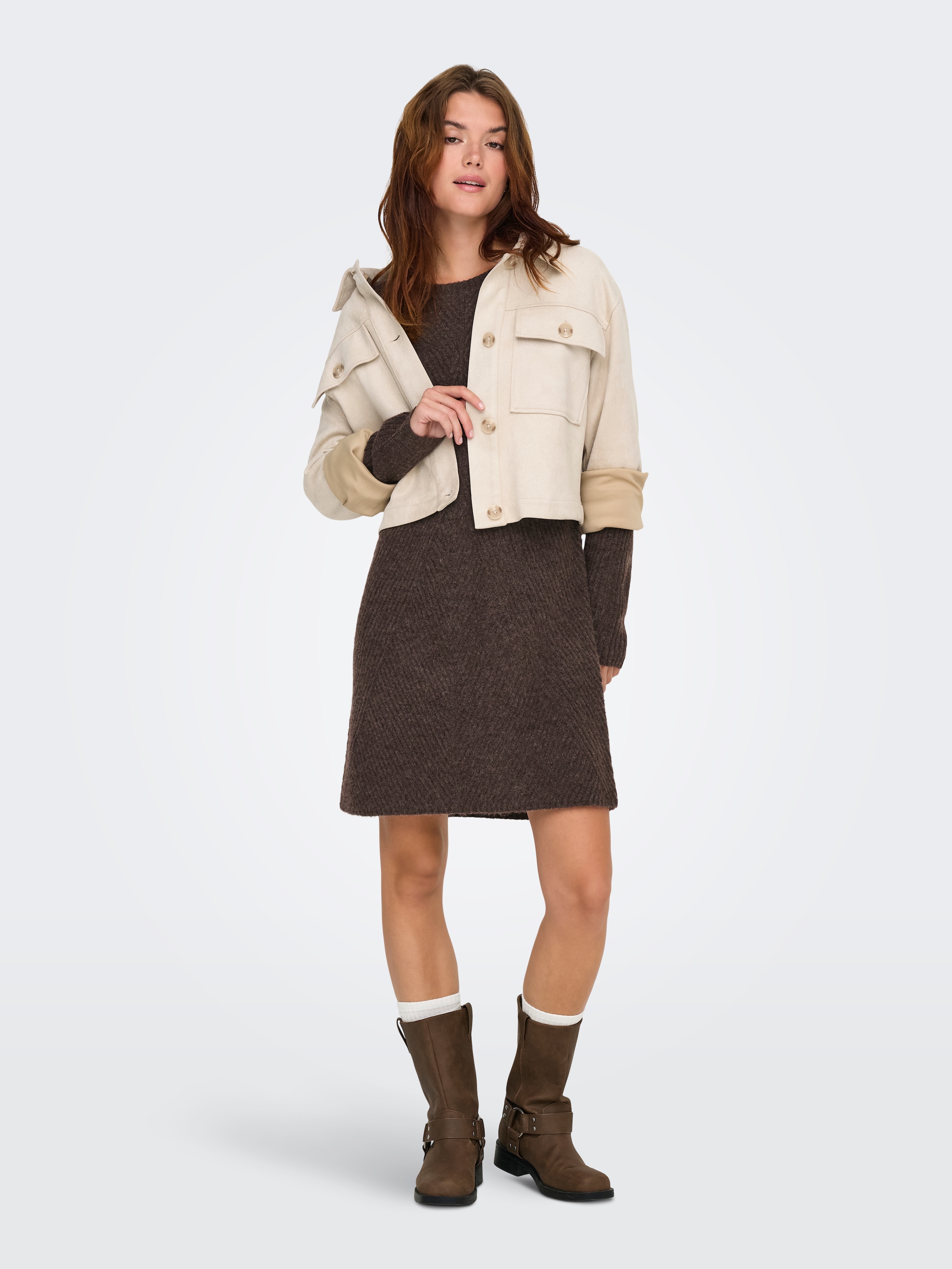 ONLY Strickkleid "ONLCAROL L/S DRESS KNT NOOS" günstig online kaufen