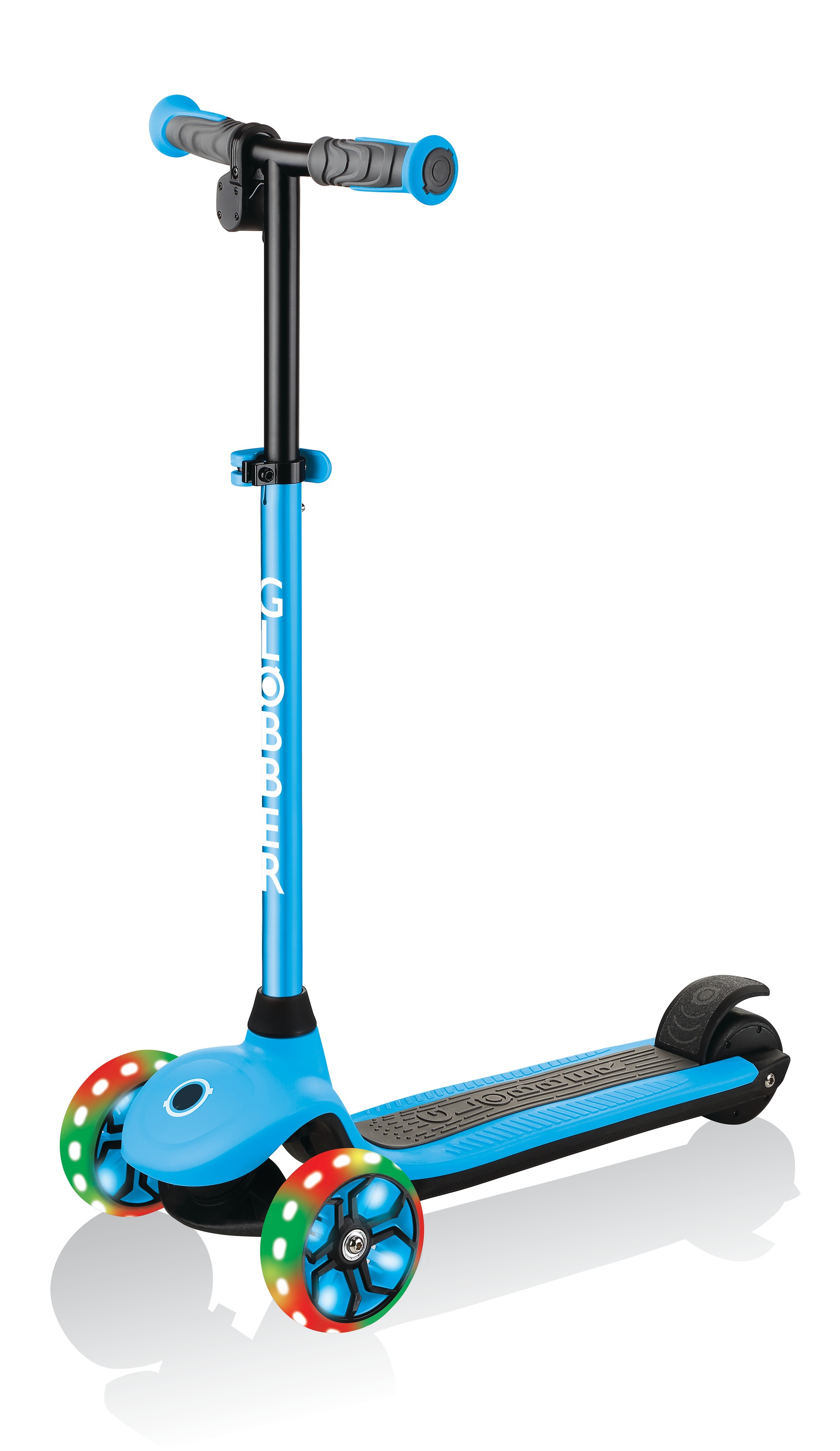 Globber E-Scooter »ONE K E-MOTION 4 PLUS, mit Leuchtrollen« 10 km/h
