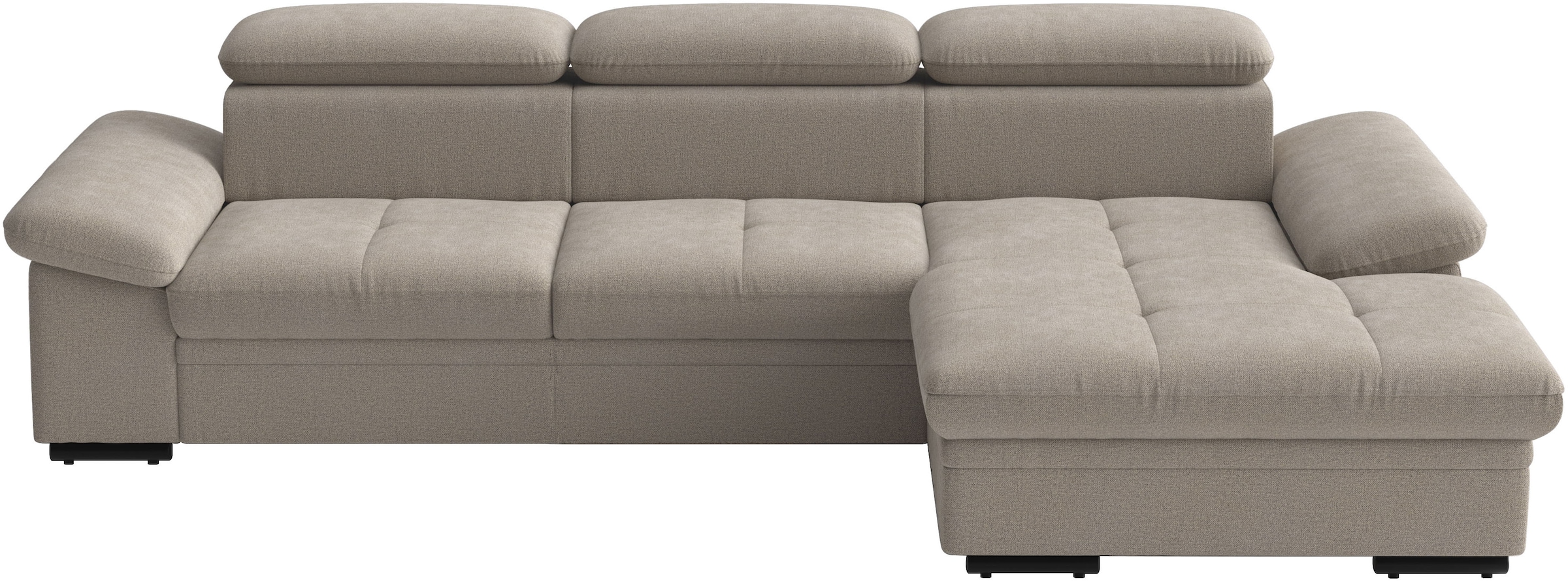 sit&more Ecksofa "Viola L-Form, B: 260 cm, Arm- & Kopfteilverstellung" optional Schlaffunktion,inkl Armteil- & Kopfteilverstellung