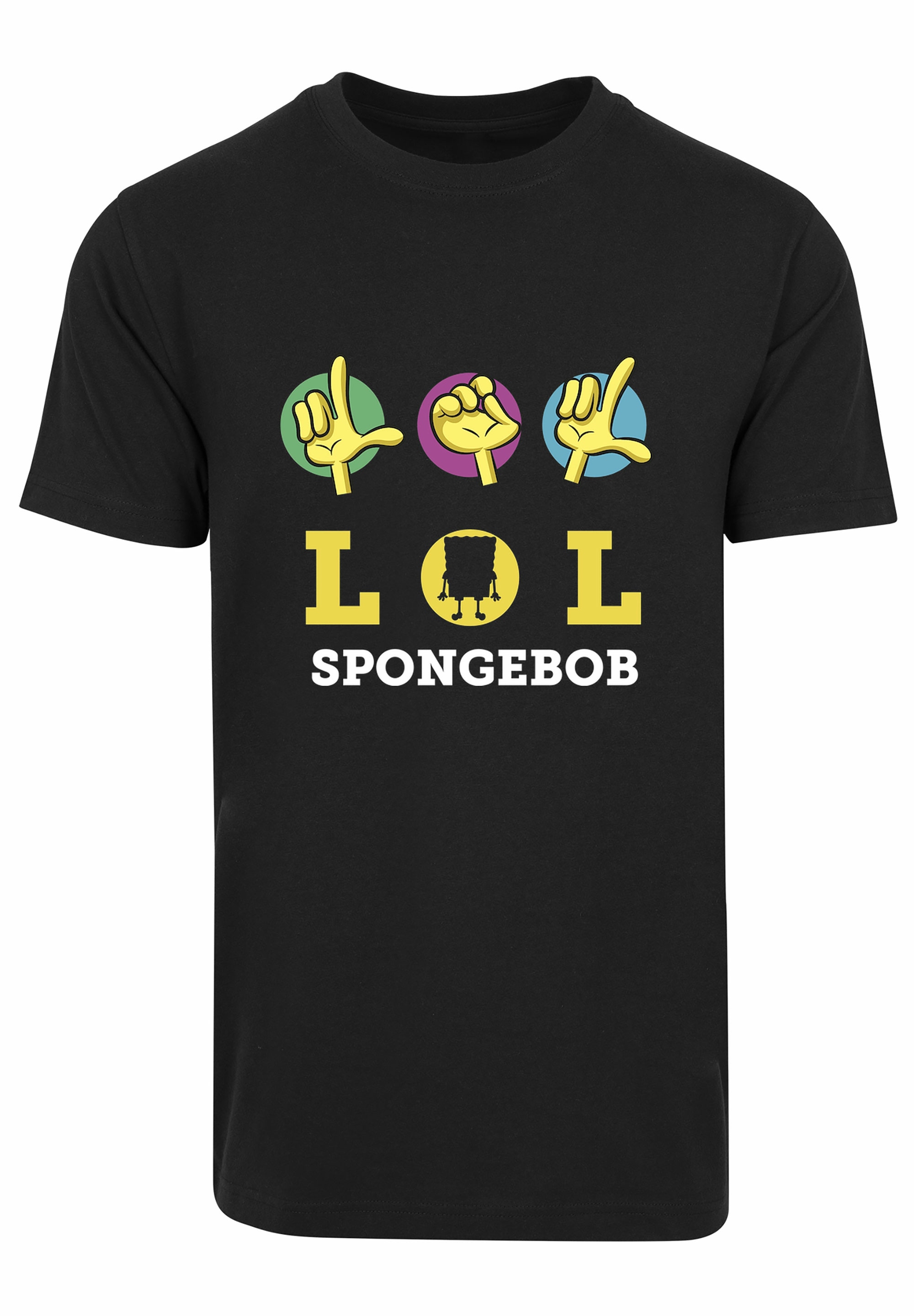 F4NT4STIC T-Shirt »Spongebob Schwammkopf LOL«, Herren,Premium Merch,Regular-Fit,Basic,Bedruckt