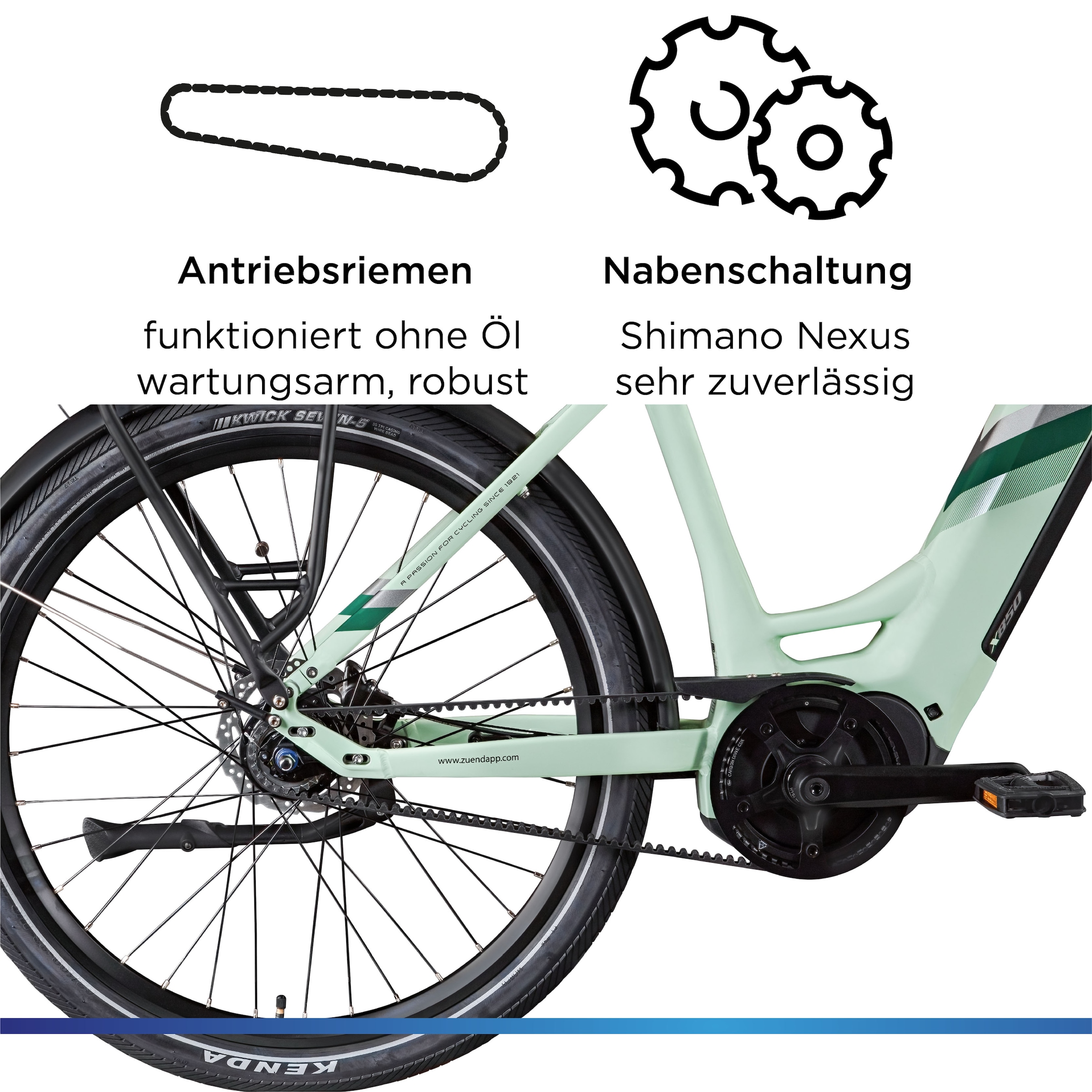 Zündapp »X850« 7 Gang Nabenschaltung Mittelmotor 250 W Pedelec, Elektrofahrrad für Damen und Herren