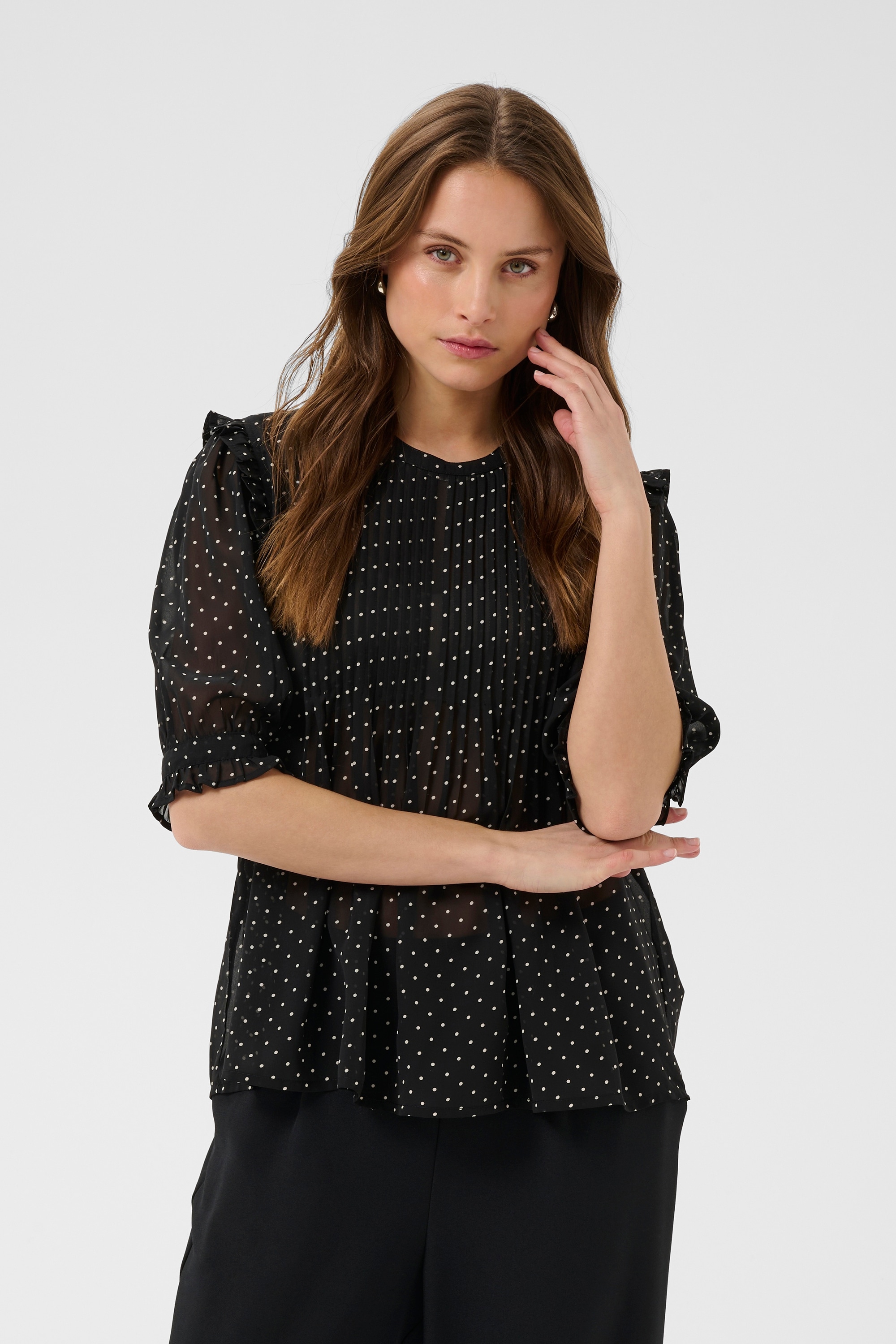 Saint Tropez Kurzarmbluse »Kurzarm-Bluse SabatinaSZ«