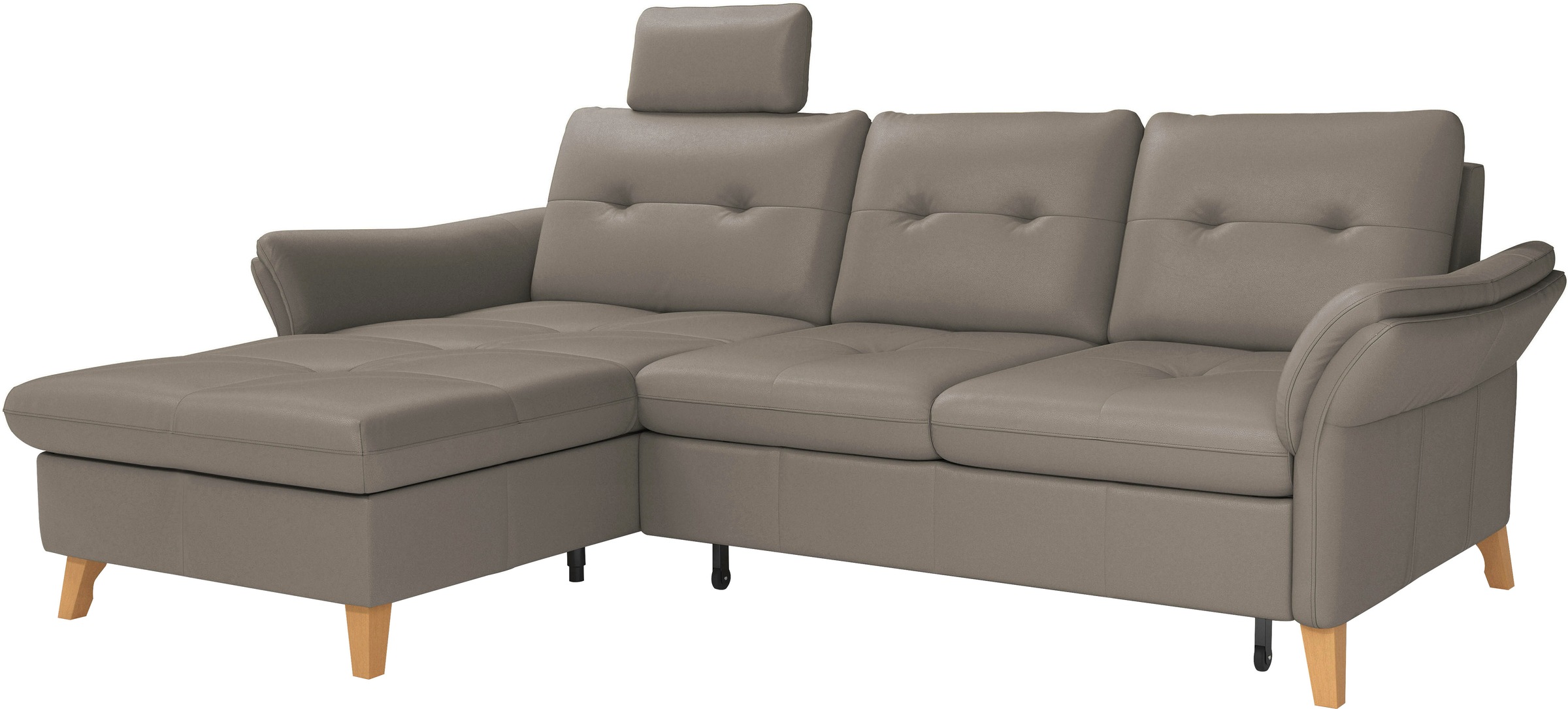 sit&more Ecksofa »Göteborg«, Sitztiefenverstellung und Federkern, wahlweise mit Bettfunktion