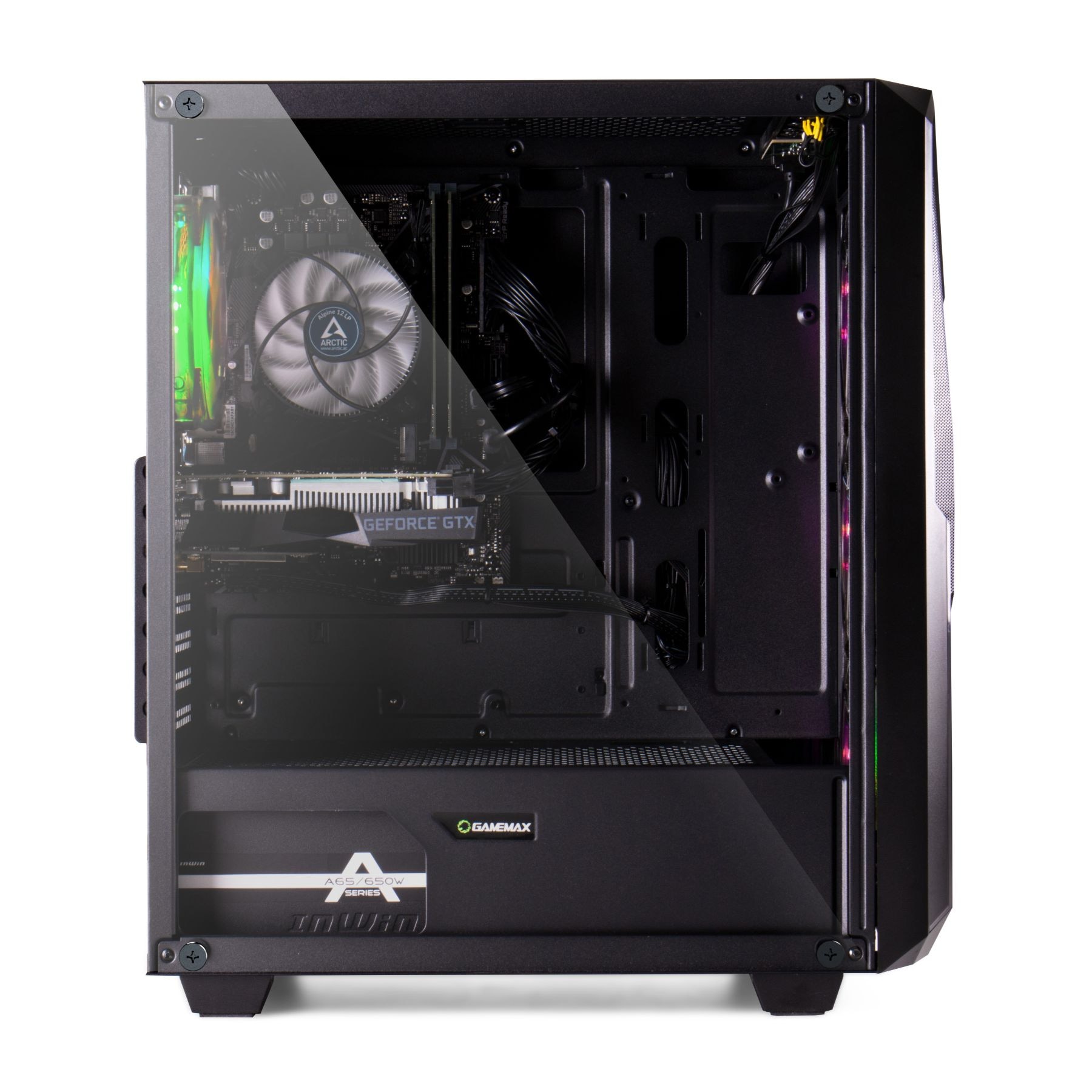 GAMEMAX Gaming-PC-Komplettsystem »MegaDeal Striker 2808 AMD Ryzen 7 5700X 32GB 1TB SSD RTX 5060Ti« 27 ″ AMD Ryzen 7 GeForce RTX™ 5060 Ti 32 GB RAM 1.000 GB SSD Windows 11 + MSI PRO MP272L LCD-Monitor, 68,6cm (27")