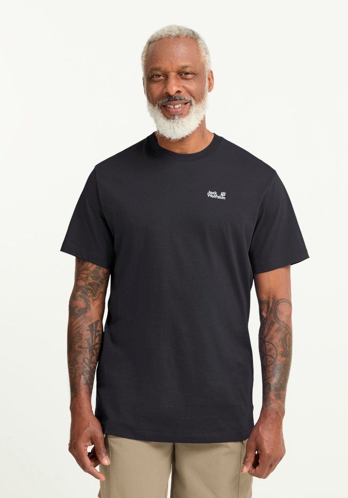 Jack Wolfskin T-Shirt "ESSENTIAL T M" T-Shirt aus Bio-Baumwolle, atmungsaktiv, weiches Single Jersey