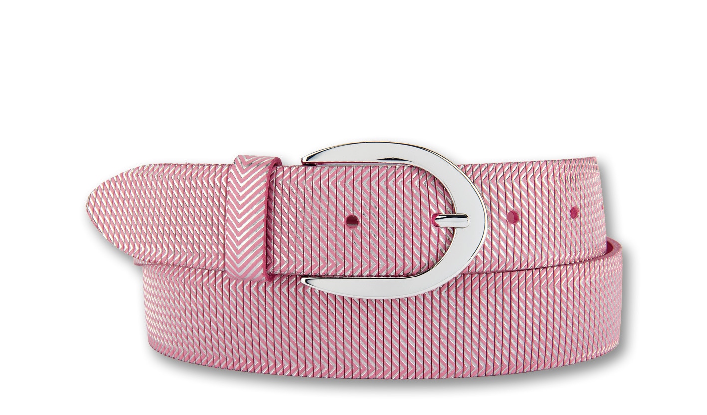 BERND GÖTZ Ledergürtel "Ledergürtel mit silberner Schließe und geprägter St günstig online kaufen