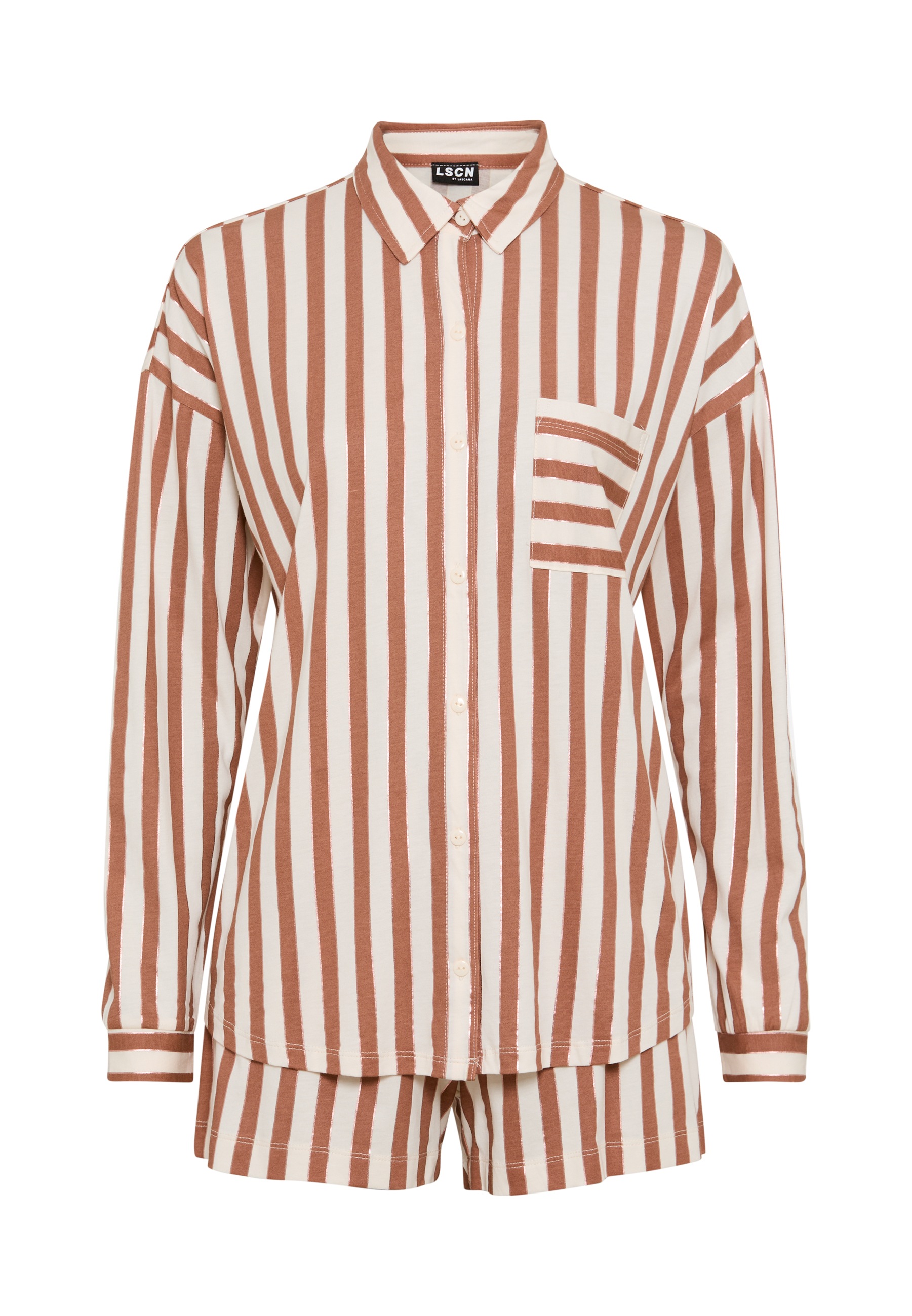 LSCN by LASCANA Shorty 2-teilig, 2 tlg. mit Streifendruck günstig online kaufen