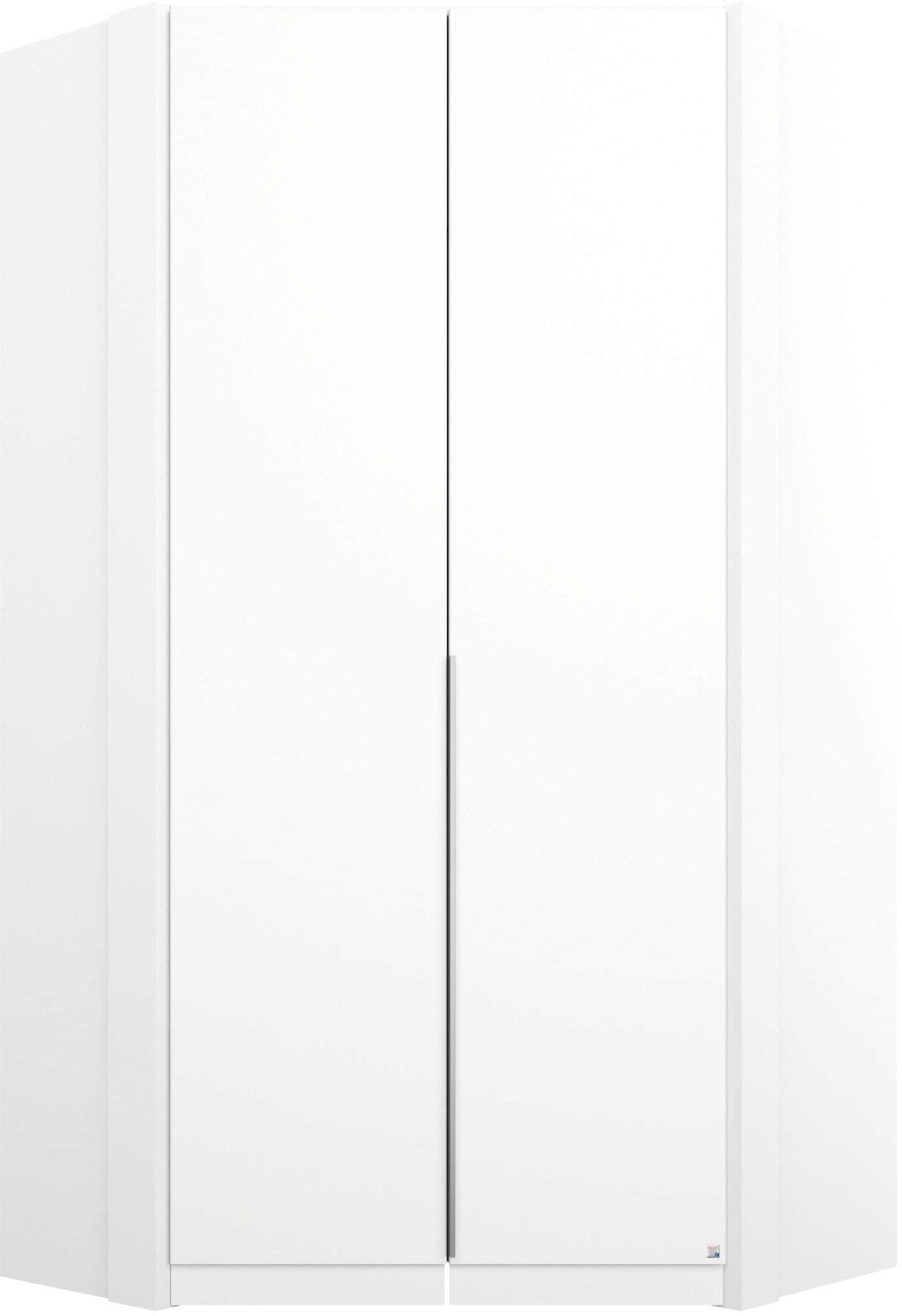 rauch Eckkleiderschrank "Kleiderschrank Eckschrank Schrank Garderobe Ankleide MEMPHIS" Schenkelmaß: 87x74 oder 119x106 cm, Höhe 210 cm, platzsparend, viel Stauraum, voll aufgelegter Spiegel MADE IN GERMANY