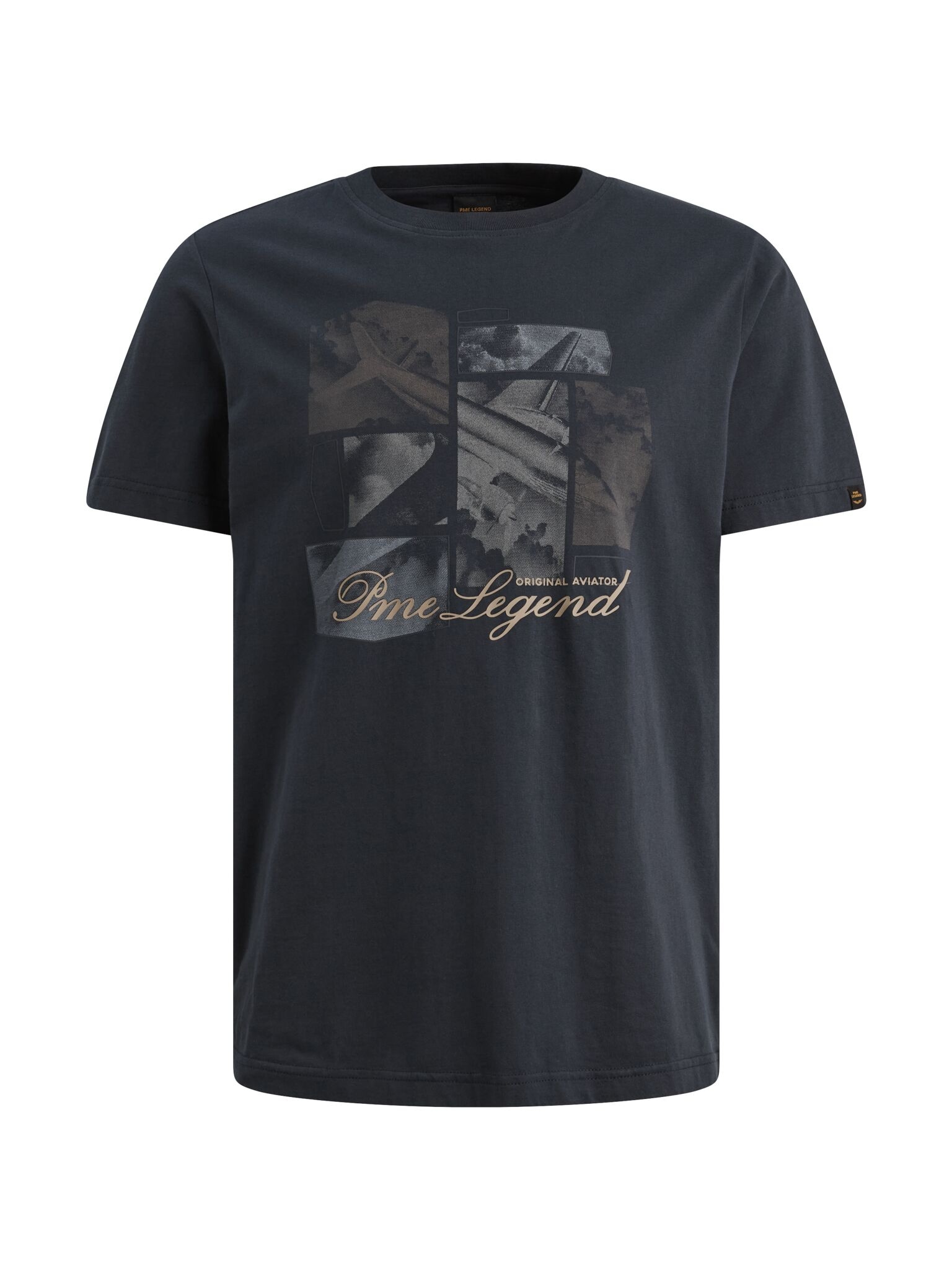 PME LEGEND T-Shirt »Short sleeve r-neck single jersey fotoprint« mit Logo Print