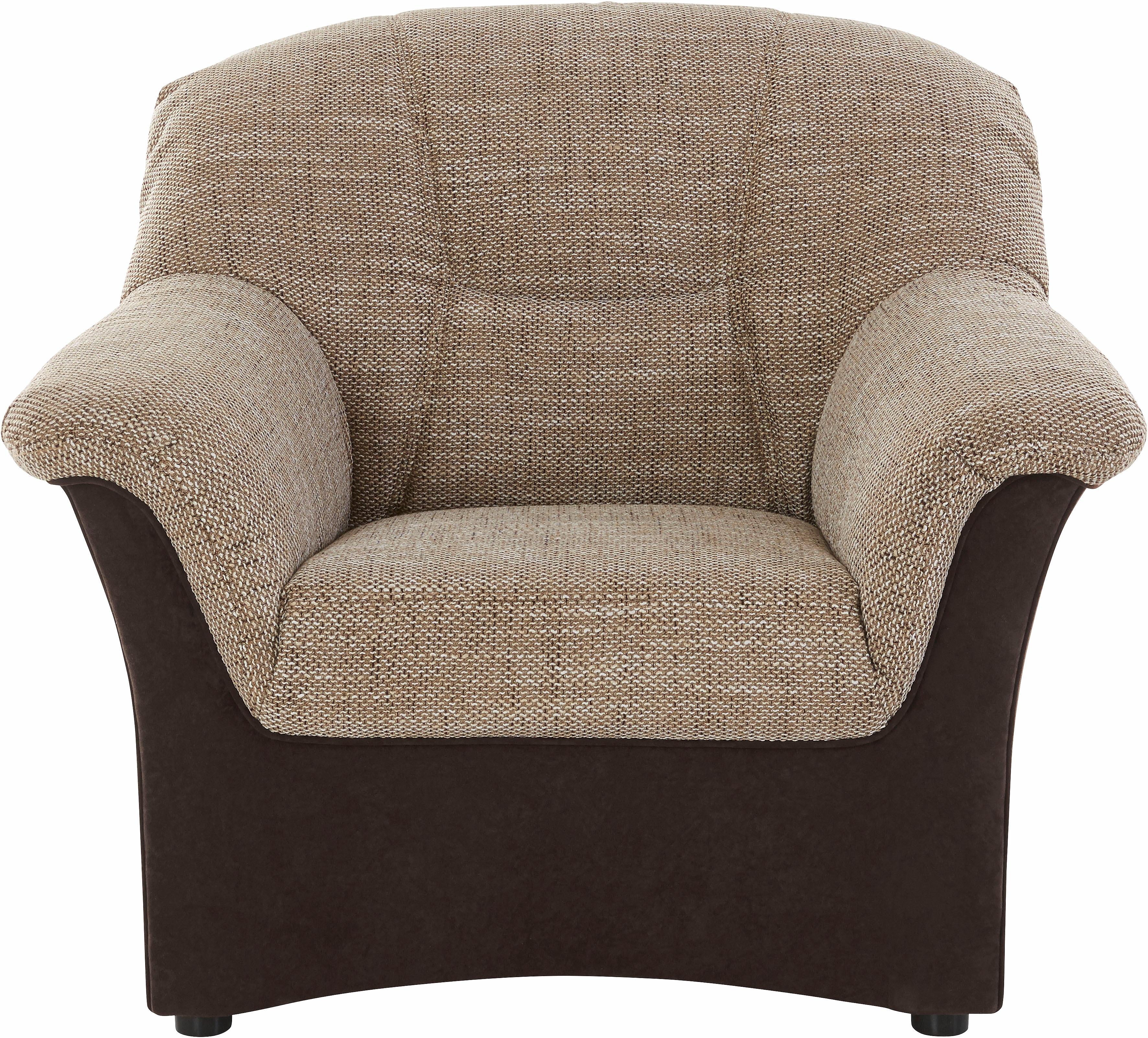 DOMO collection Sessel "SARAFINA Breite 102 cm, auch mit Federkern für noch mehr Sitzkomfort" whlw. mit Federkern, elegantes Design