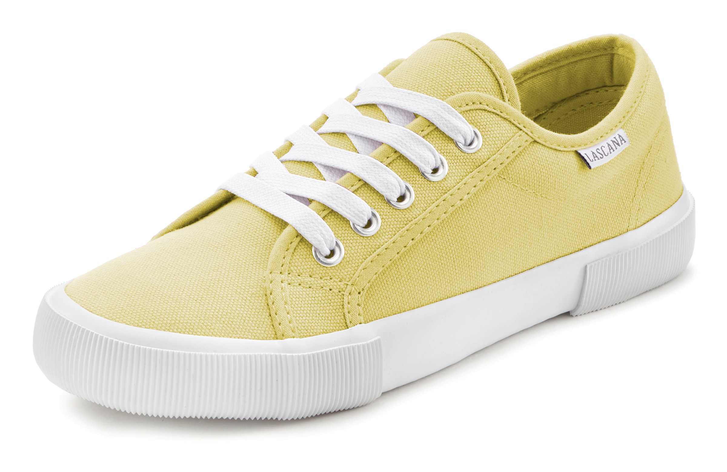 LASCANA Sneaker, aus Textil, Schnürhalbschuh, Freizeitschuh