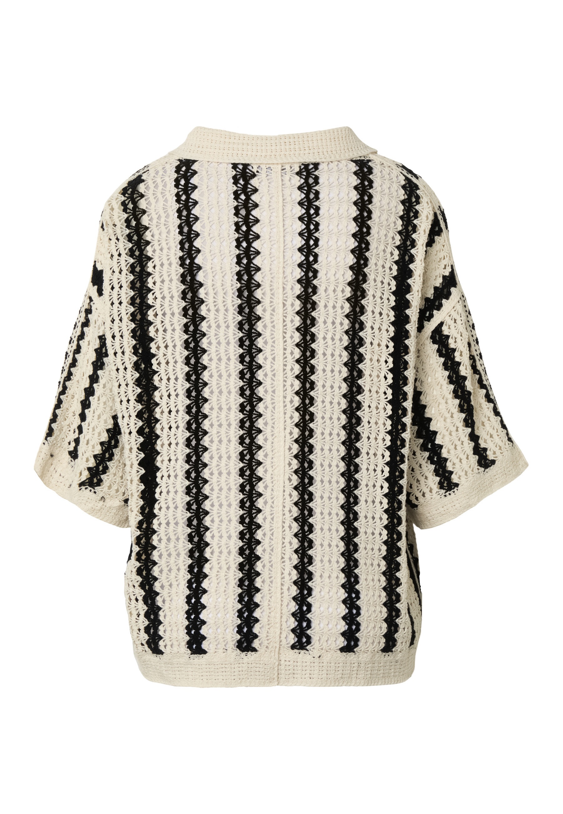 ESTELOU Bolero »ESTELOU Chrochet Stripe Shirt« 1