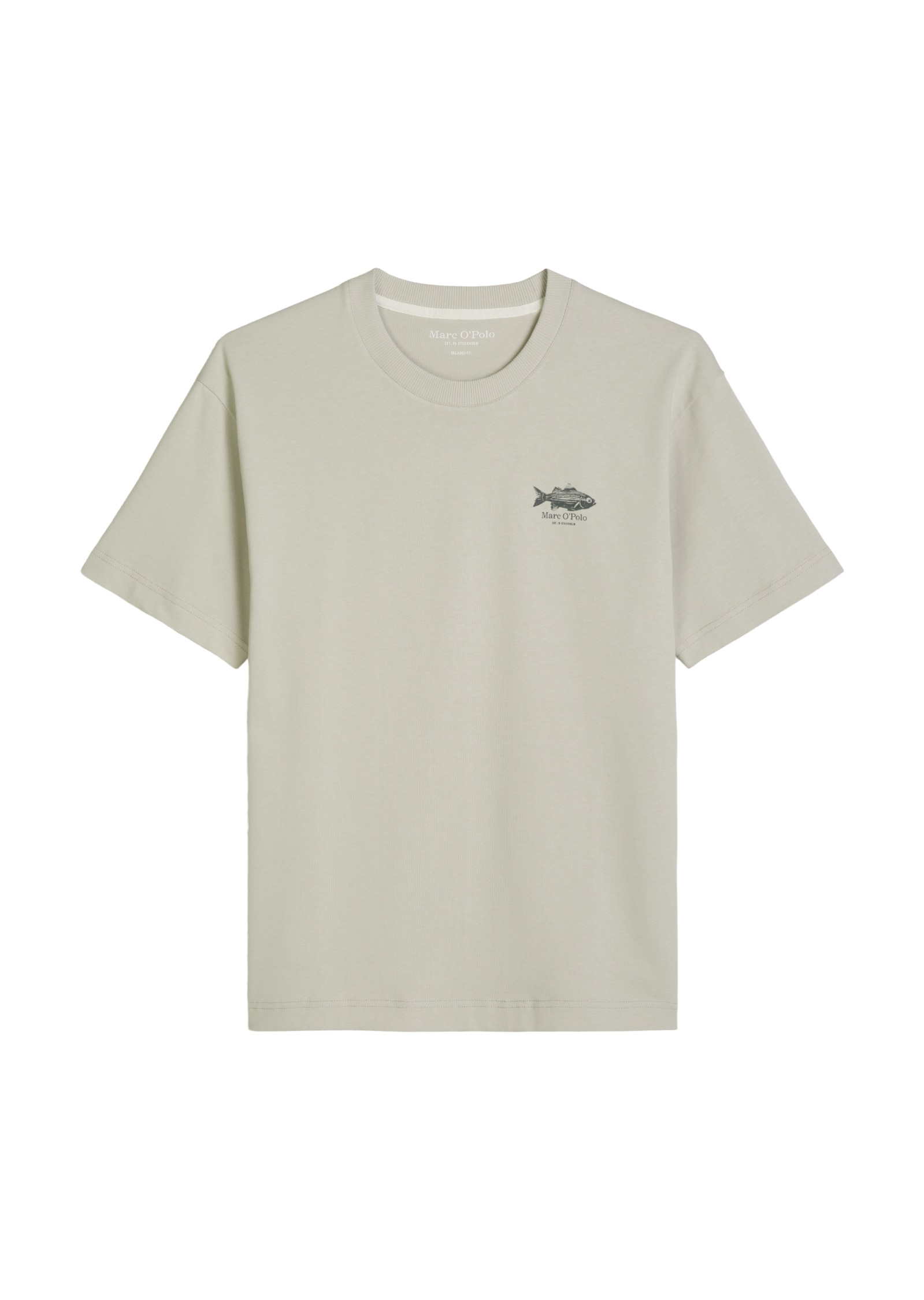 Marc O'Polo T-Shirt »mit Fisch-Rückenprint«