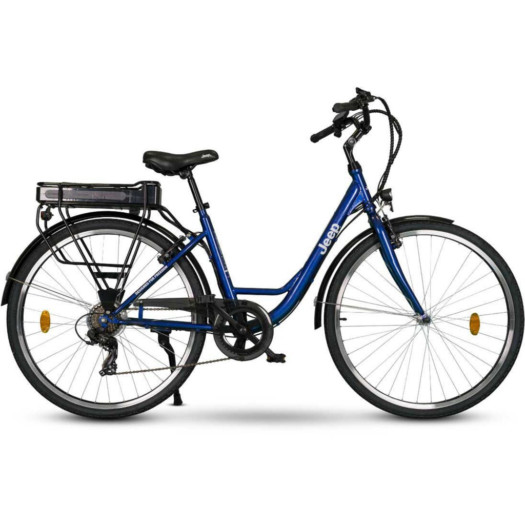 Jeep E-Bikes E-Bike »ECR 3005«, 6 Gang, Heckmotor 250 W, (mit Akku-Ladegerät)