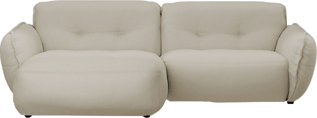 BETYPE Ecksofa »Be Fluffy«, Softes Sitzgefühl, moderne Kedernaht, hochwertiger Bezug