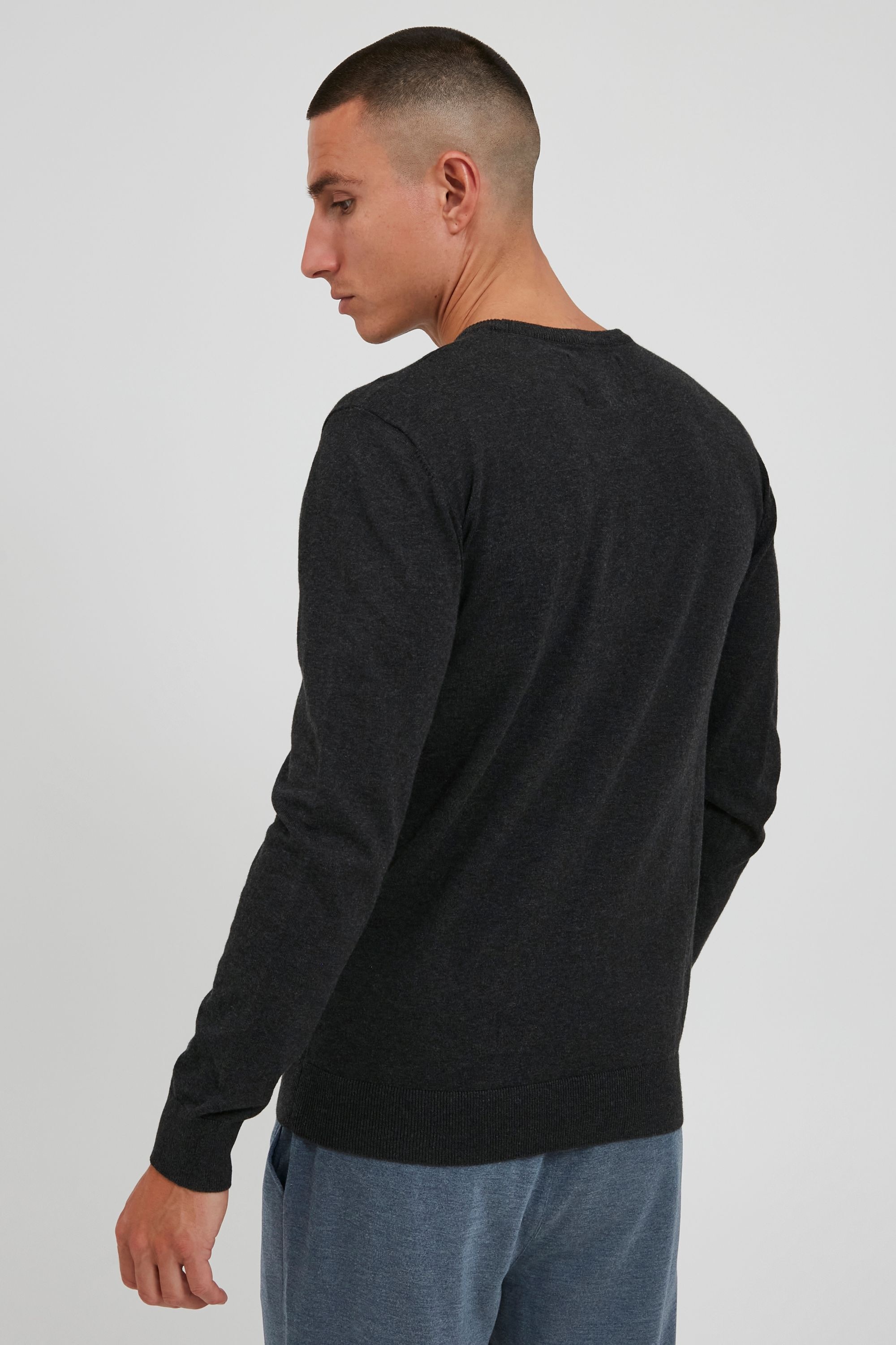 INDICODE IDBadan Crew Neck Sweater Charcoal XL 3