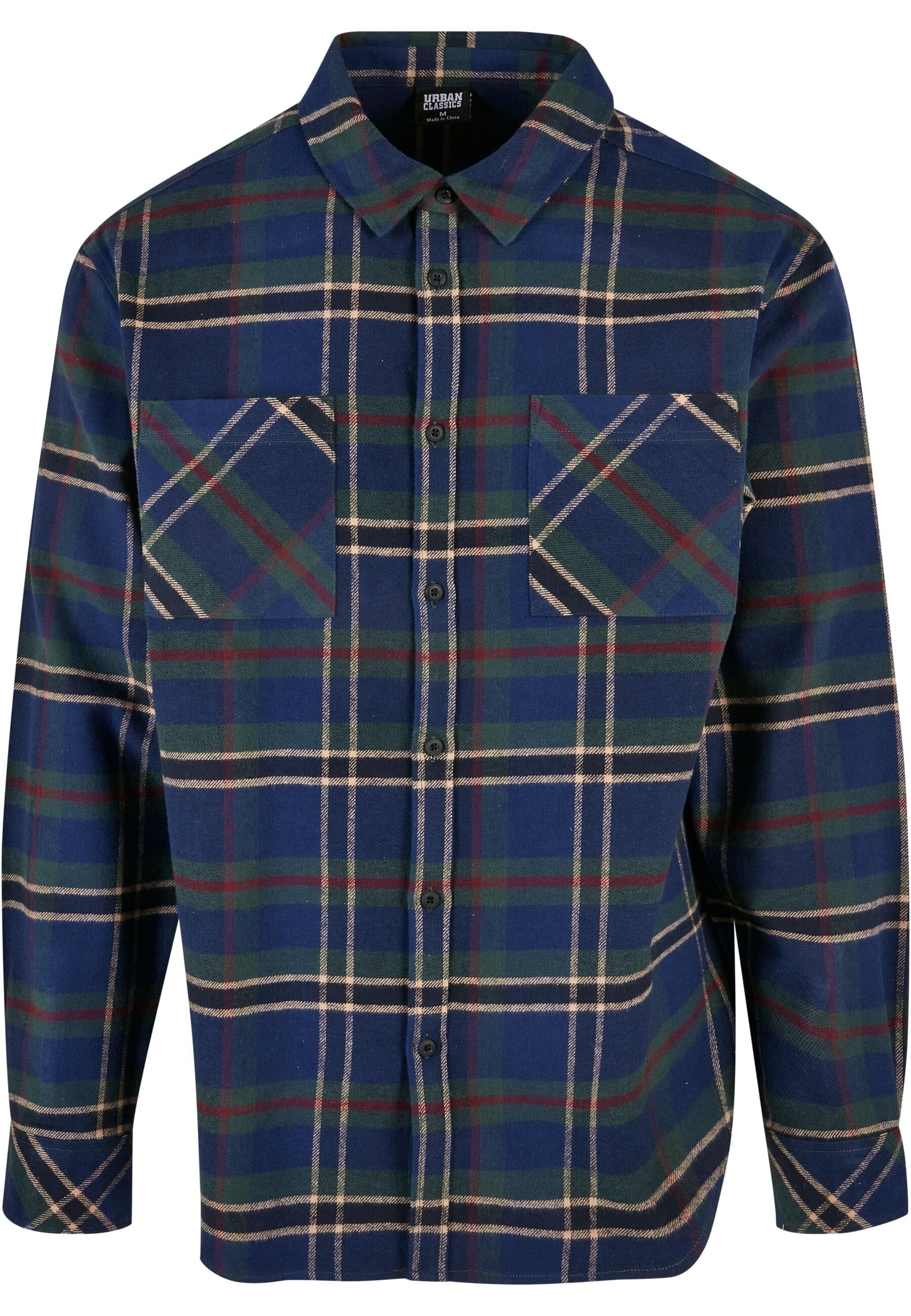 URBAN CLASSICS Langarmhemd "Urban Classics Herren Checked Mountain Shirt" 1 günstig online kaufen