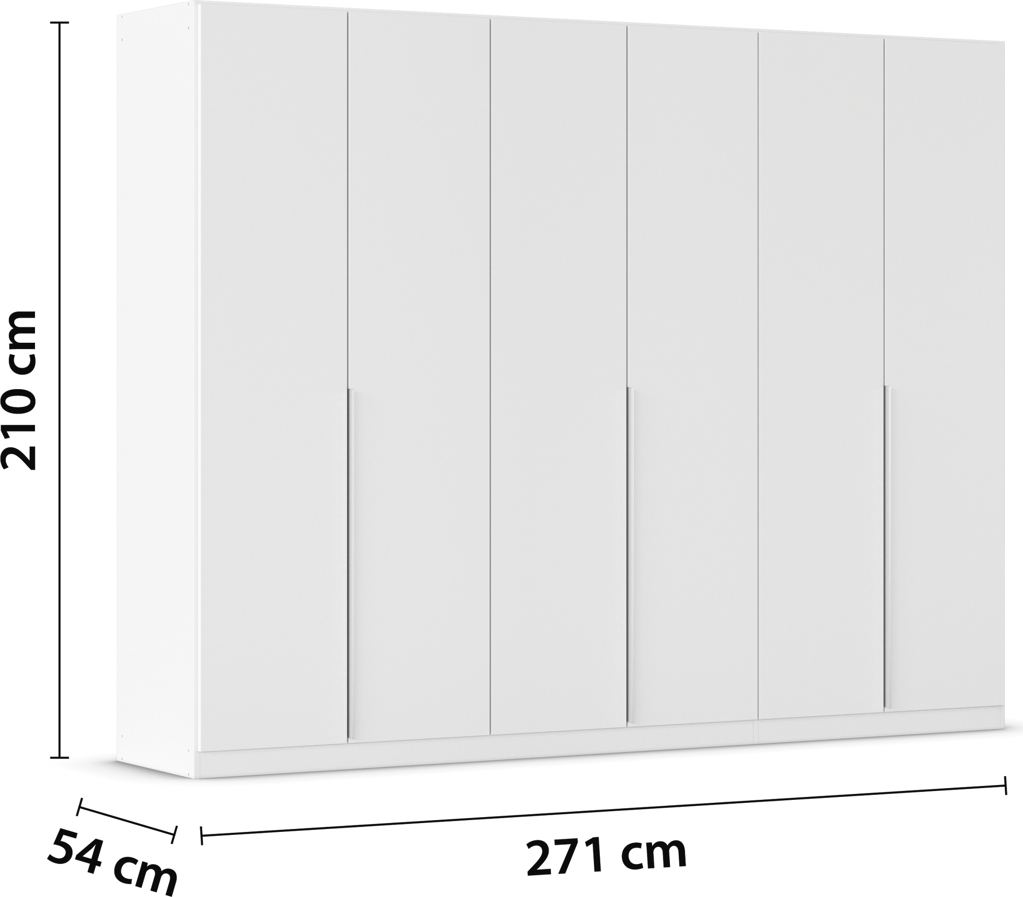 rauch Drehtürenschrank »Kleiderschrank Schrank Garderobe AGORDO TOPSELLER Schlafzimmer«, (in zwei Griff-Farben, Breiten 91-360 cm, Dekor- oder Hochglanzfront), durchdachte Innenausstattung, in 7 Breiten und 2 Höhen MADE IN GERMANY