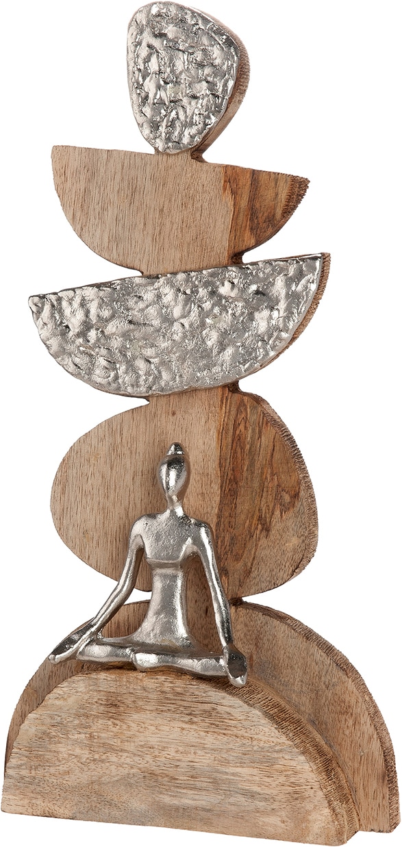 GILDE Skulptur "Skulptur Steindaube Achtsamzeit" Achtsamkeit Meditation Entschleunigung Auszeit Balance