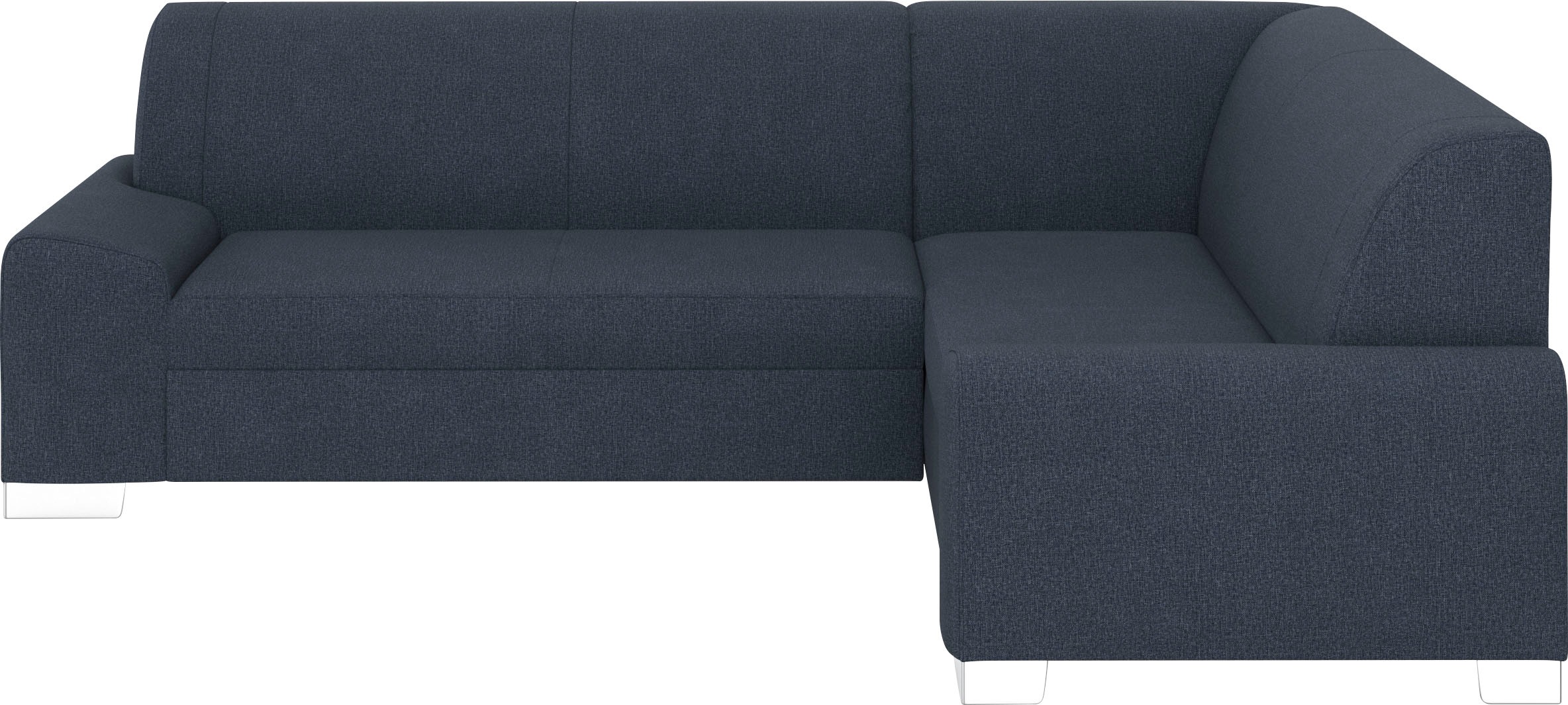 DOMO collection Ecksofa »Anzio in kubischer Formensprache, flache Armlehnen, L-Form«, Wahlweise mit Bettfunktion und Federkern für hohen Sitzkomfort