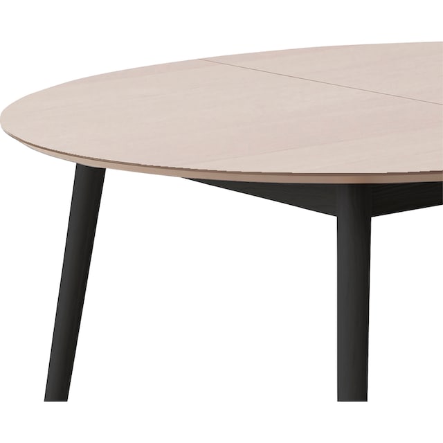 Esstisch Ø135(231) MDF/Laminat, Hammel bestellen runde Massivholzgestell Hammel«, cm, Furniture Tischplatte aus BAUR »Meza | by