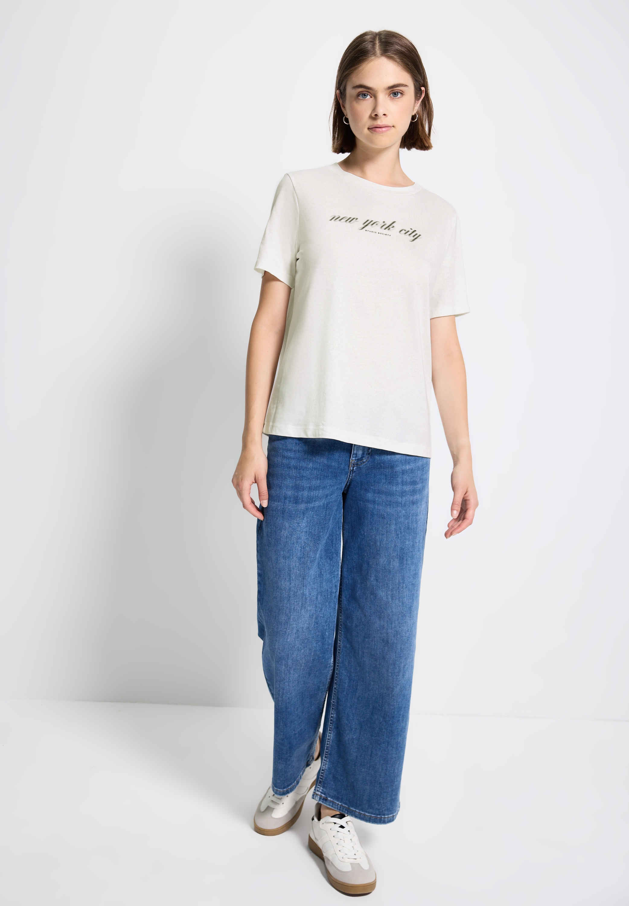 STREET ONE STUDIO Print-Shirt, im soften Baumwoll-Mix