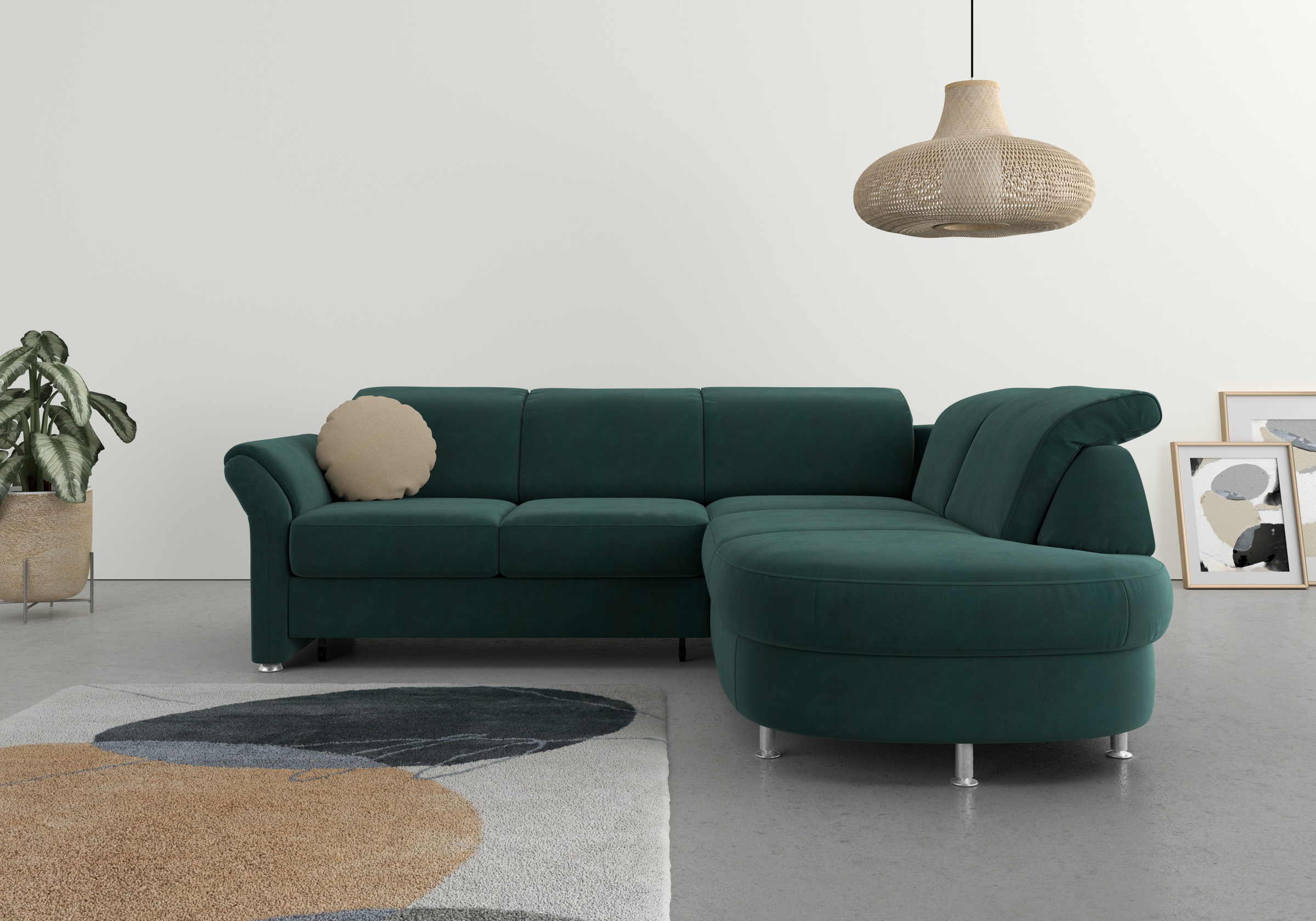 Thumbnail - sit&more Ecksofa "Apulia L-Form" wahlweise Bettfunktion, Bettkasten und Kopf- und Armteilverstellung