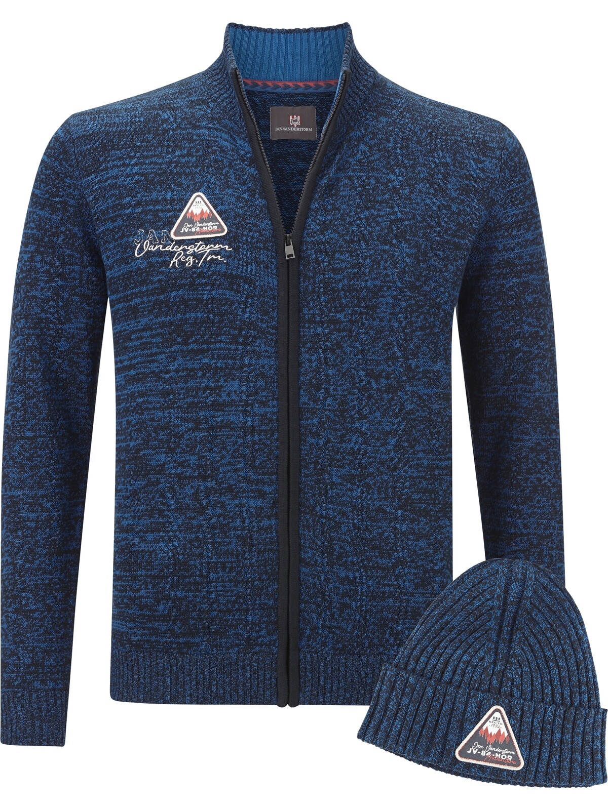 Jan Vanderstorm Strickjacke »Strickjacke mit Mütze APKE«