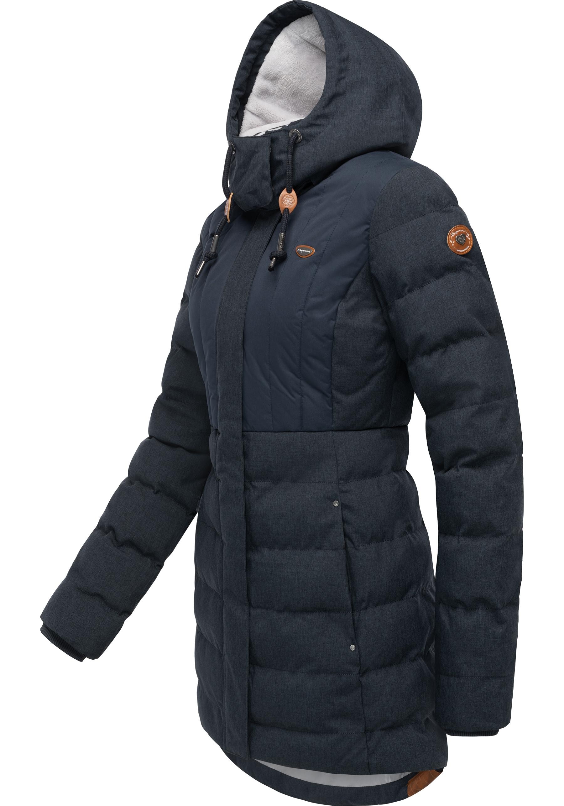 Ragwear Winterjacke »Ashanta Block«, mit Kapuze, Wasserdichter gesteppter Winterparka mit gefütterter Kapuze