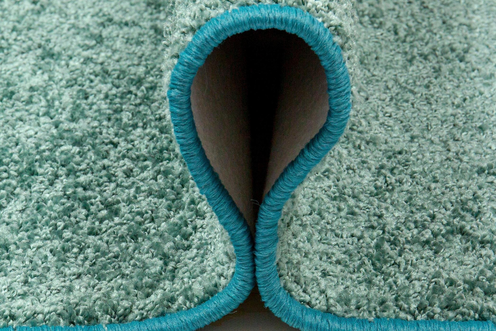 Andiamo Teppich »Shaggy uni«, rechteckig, 15 mm Höhe, Wohnzimmer