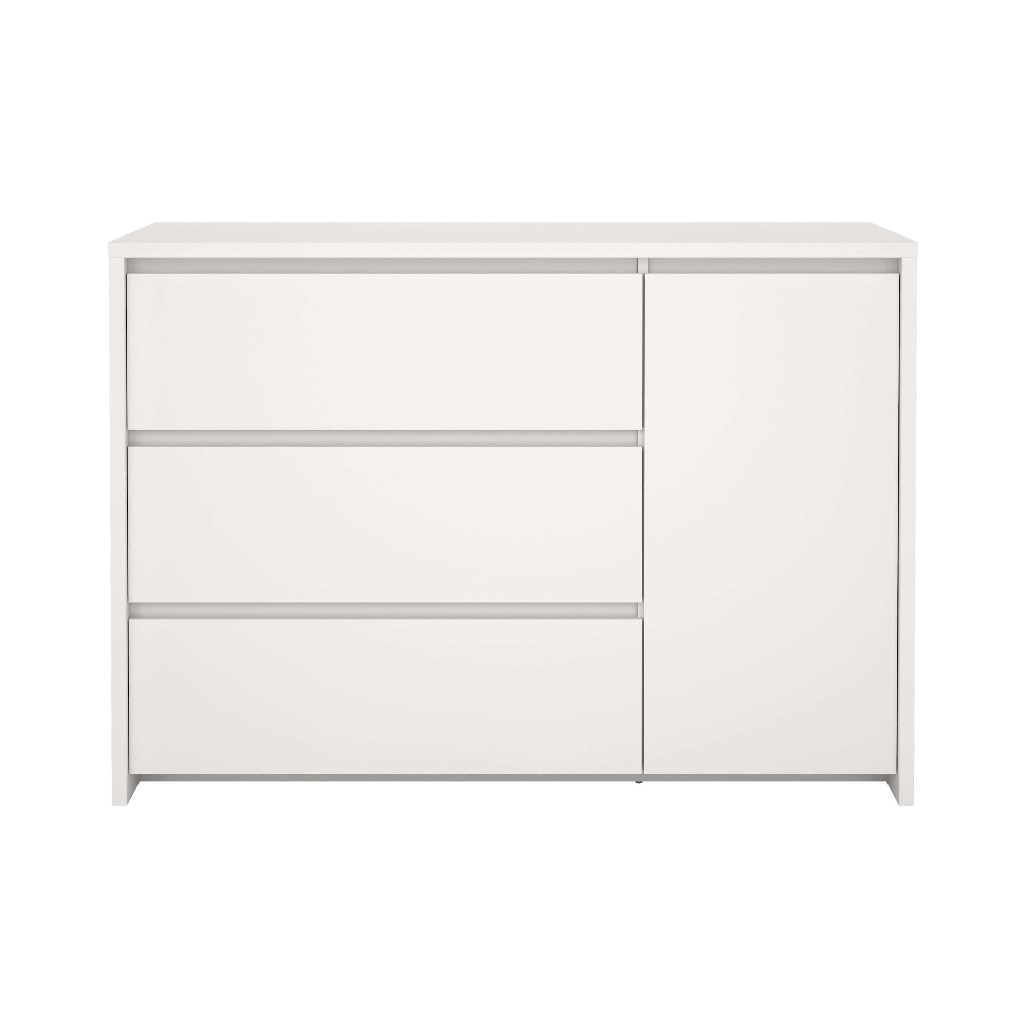 Home affaire Sideboard »Next Sideboard mit 1 Tür und 3 Schubladen« Tiefe Bauweise für mehr Stauraum