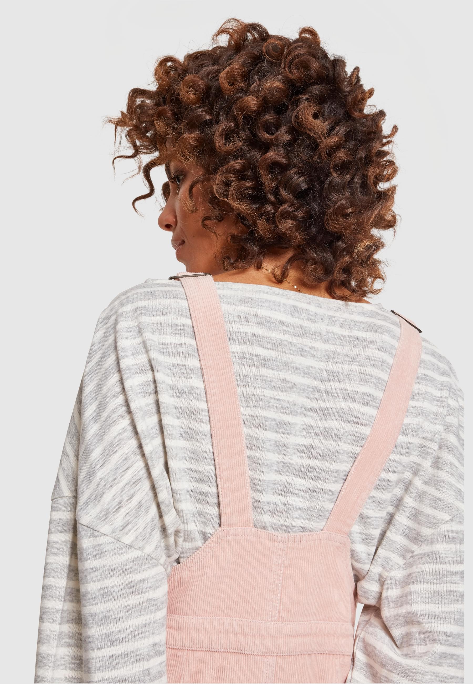 URBAN CLASSICS Shirtkleid »Urban Classics Damen Ladies Corduroy Dungaree Dress«, (1 tlg.)