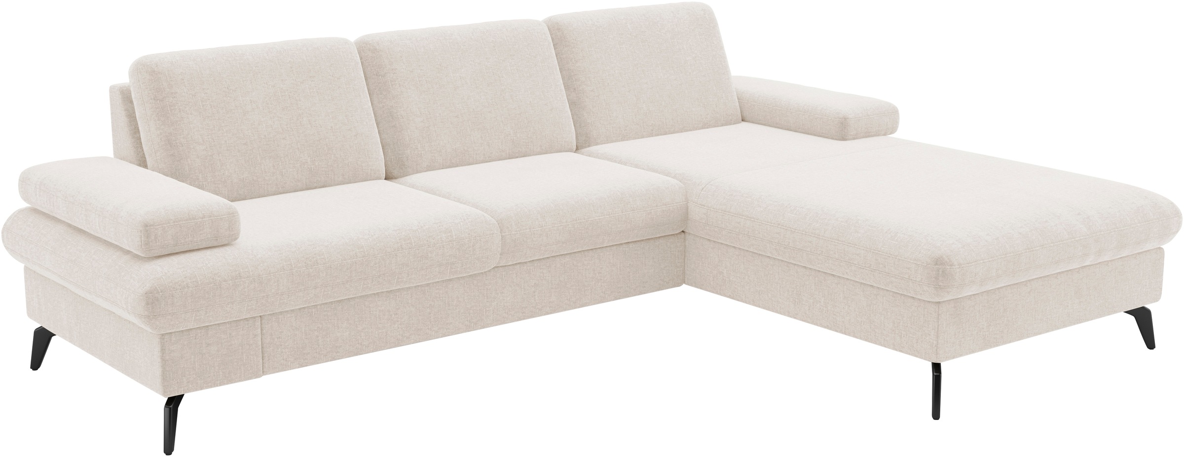 sit&more Ecksofa »Morris Jubi, L-Form«, inkl. Armteilfunktion und 1 Zierkissen, wahlweise mit Bettfunktion