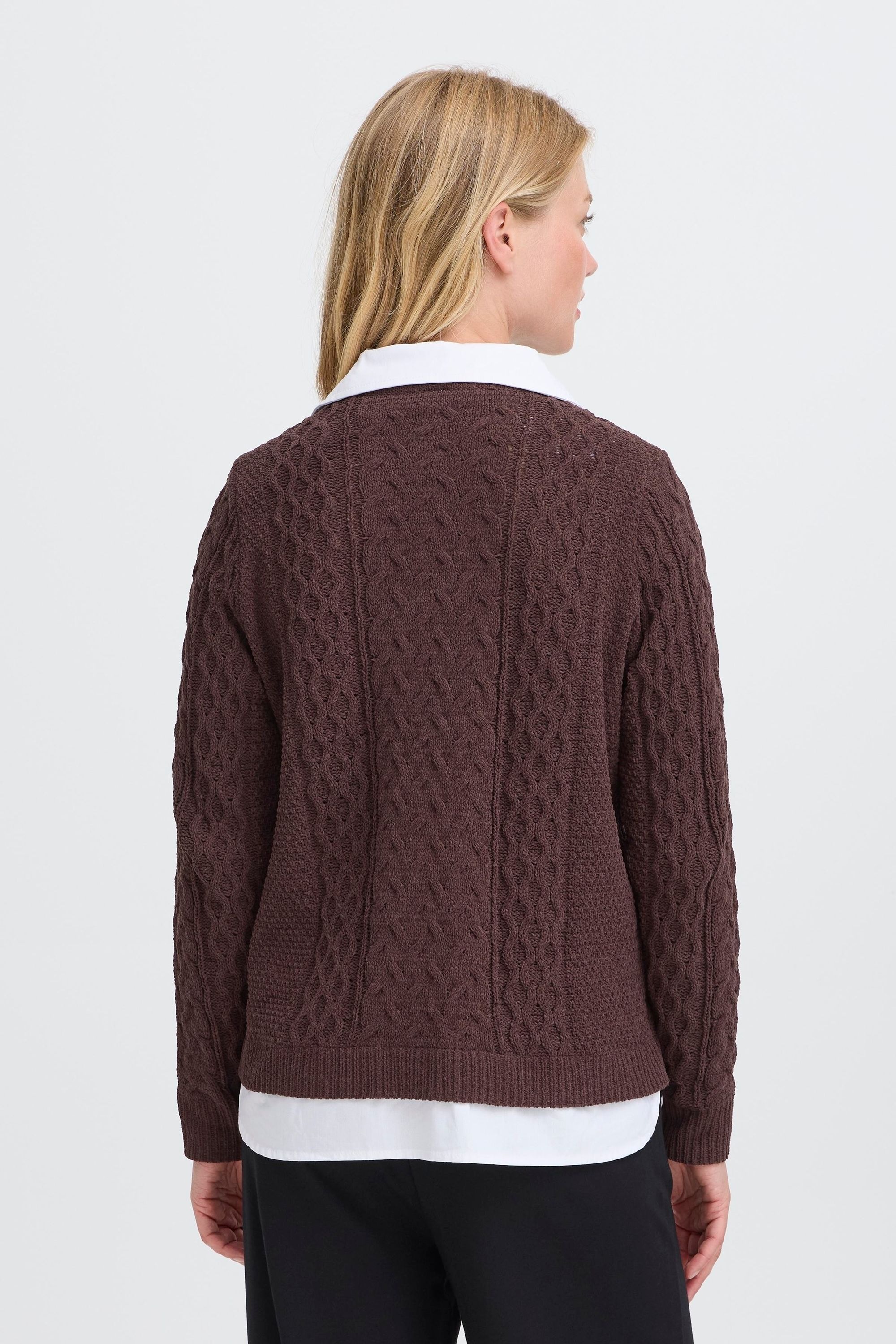 OXMO Strickfleece-Pullover »Strickpullover OXFSANVI PU 1«