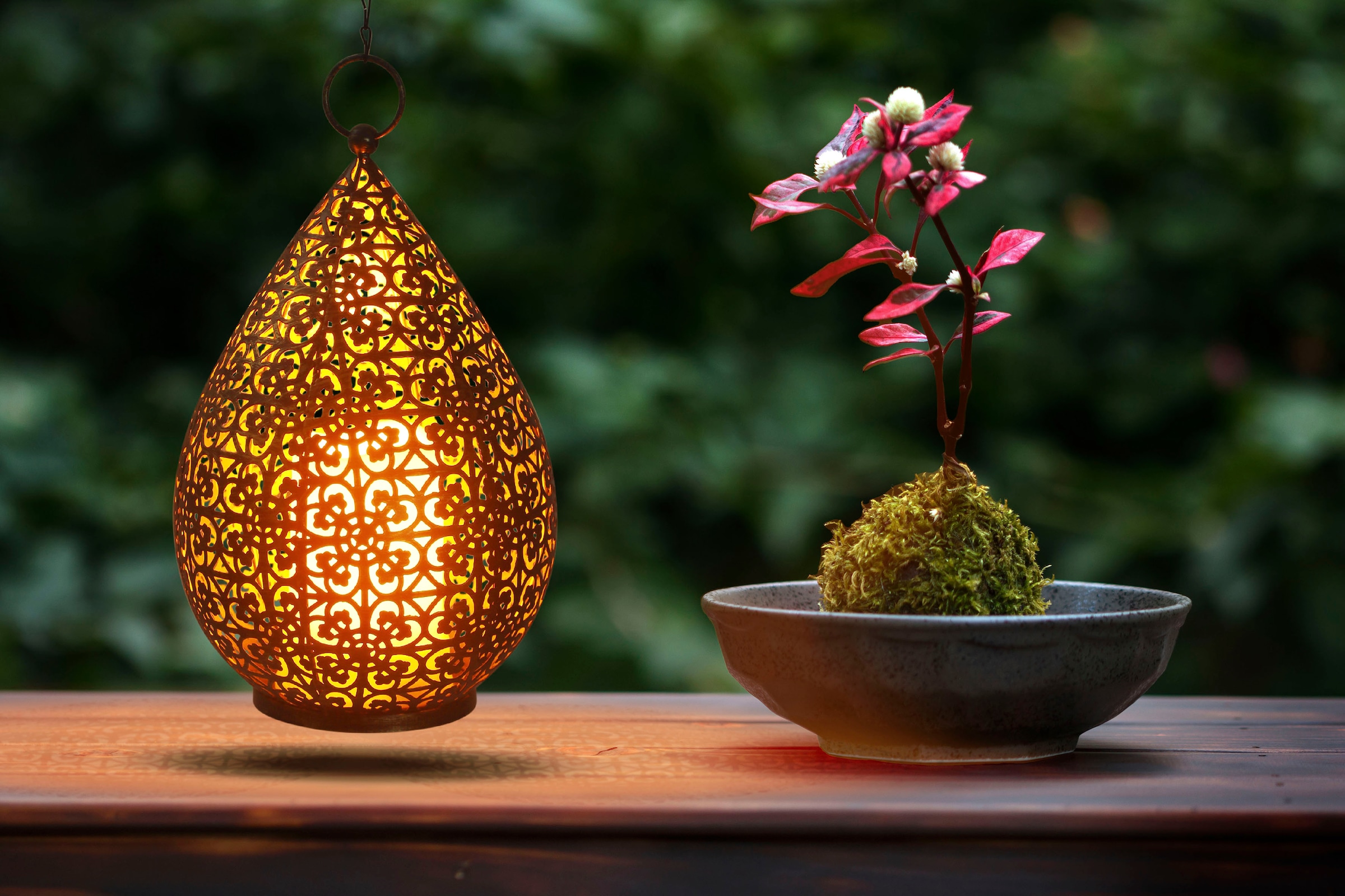 näve LED Gartenleuchte, 1 flammig-flammig, antik, Tisch- Hängeleuchte, Inn-  Outdoor geeignet, Flammeneffekt bestellen | BAUR