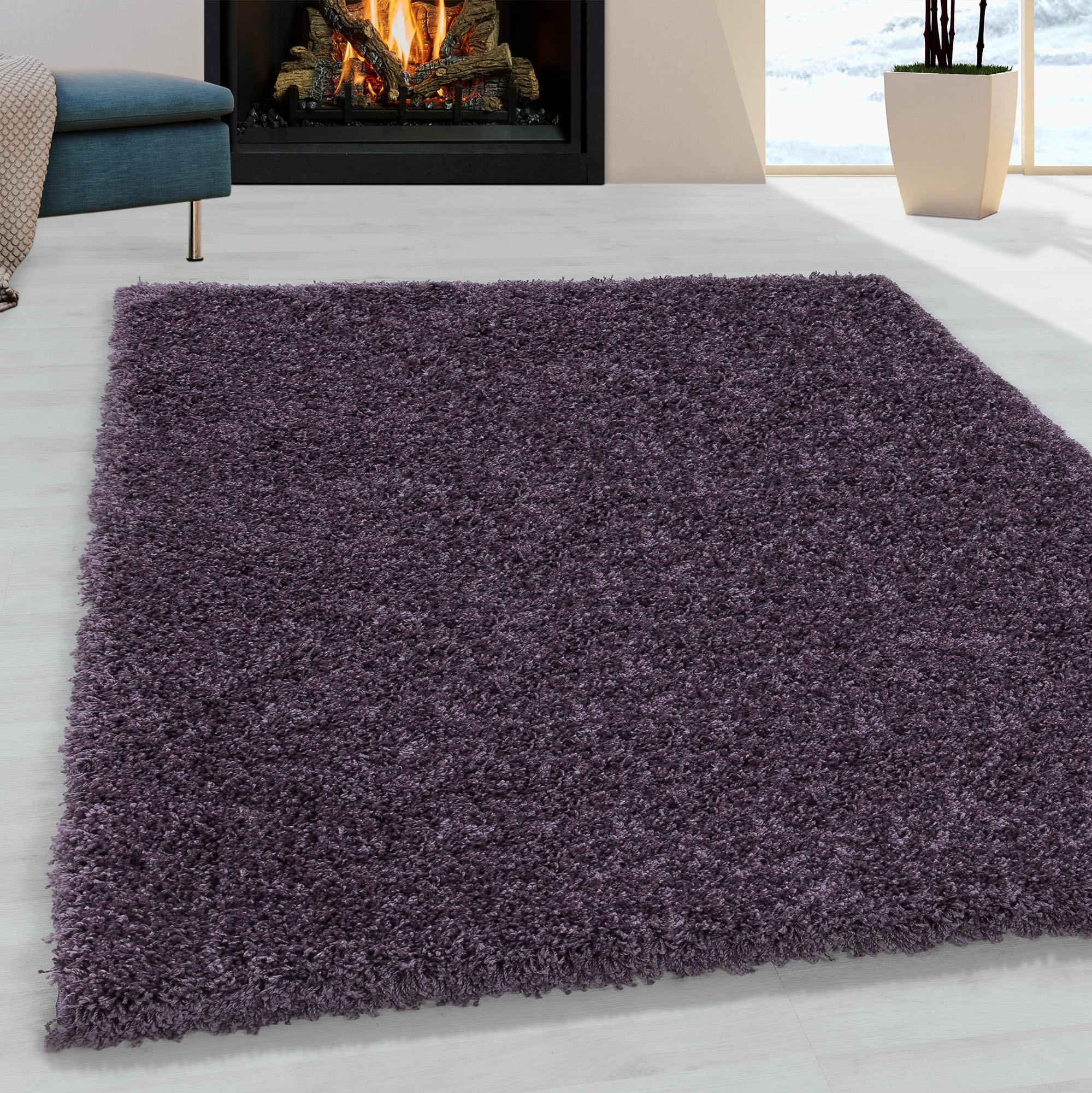 Ayyildiz Teppiche "SYDNEY 3000" rechteckig 30 mm Höhe Shaggy, Langflor, uni, auch in rund, Wohnzimmer