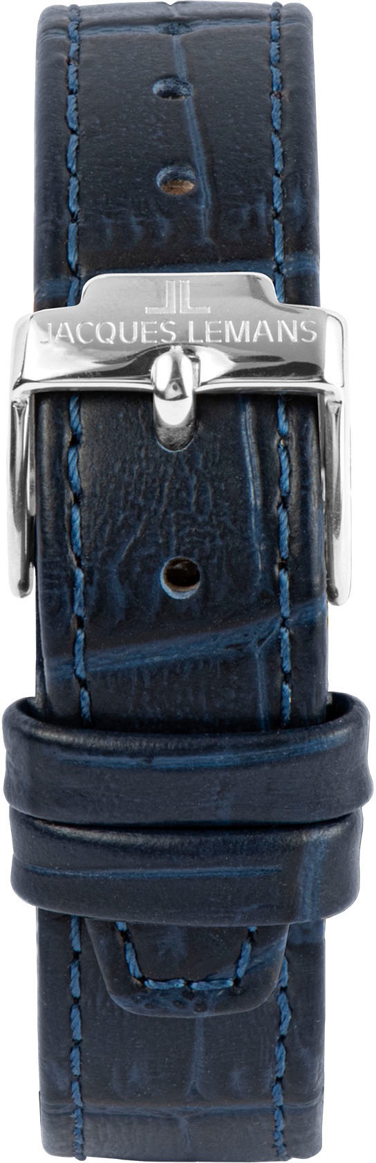 Jacques Lemans Quarzuhr »Torino«, Armbanduhr, Damenuhr, Lederarmband, Perlmutt, Tag, Glaskristalle