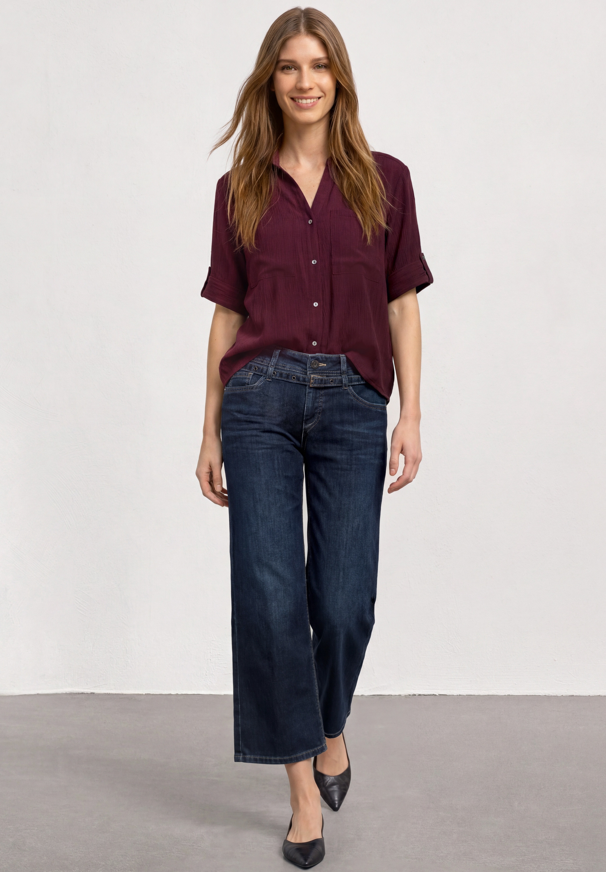STREET ONE Loose-fit-Jeans Middle Waist