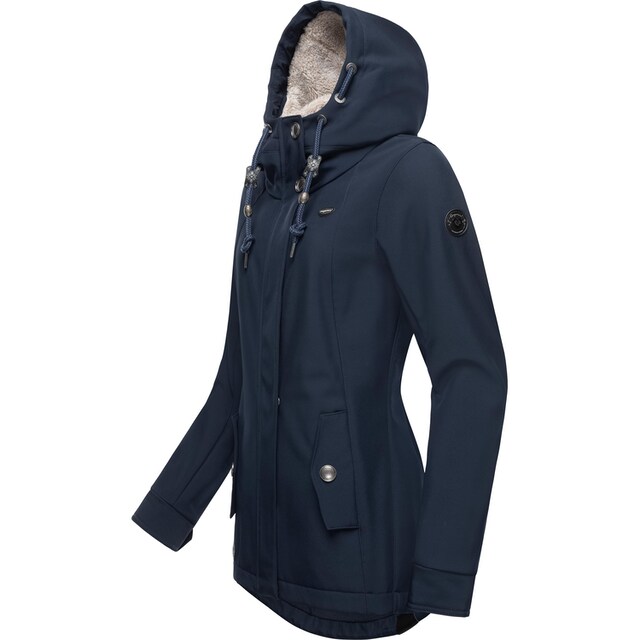 Ragwear Softshelljacke »Monadde Softshell«, mit Kapuze, Praktische  Softshell Damenjacke bestellen | BAUR