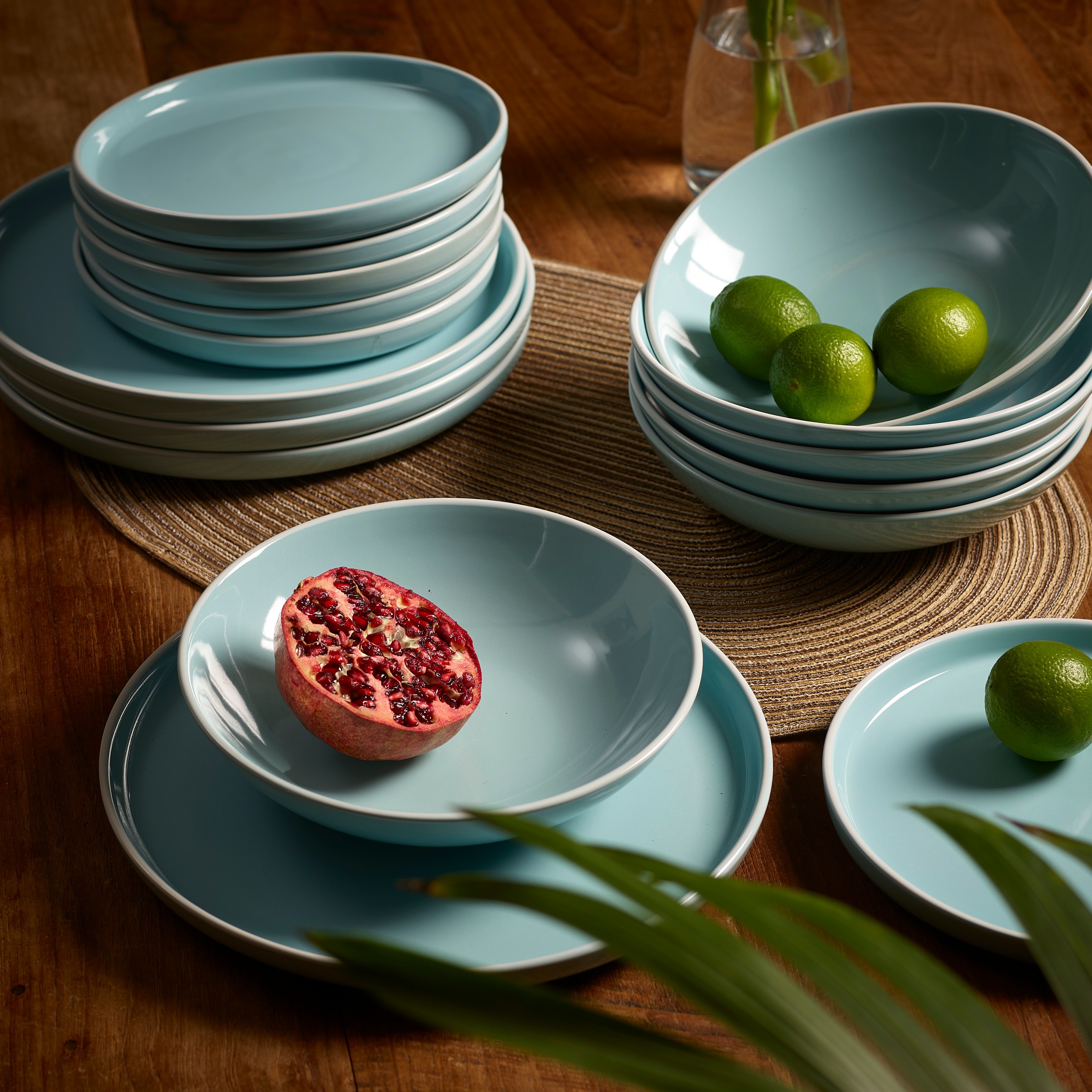 ECHTWERK Tafelservice »Nerea Nature-Design«, (Set, 12 tlg.), Pastellfarben