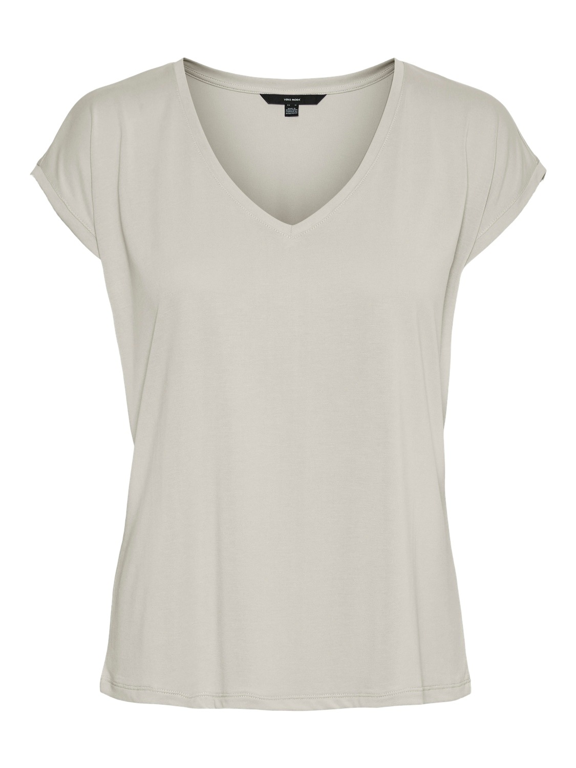 Vero Moda VMFILLI V-Neck T-Shirt Beige M 3