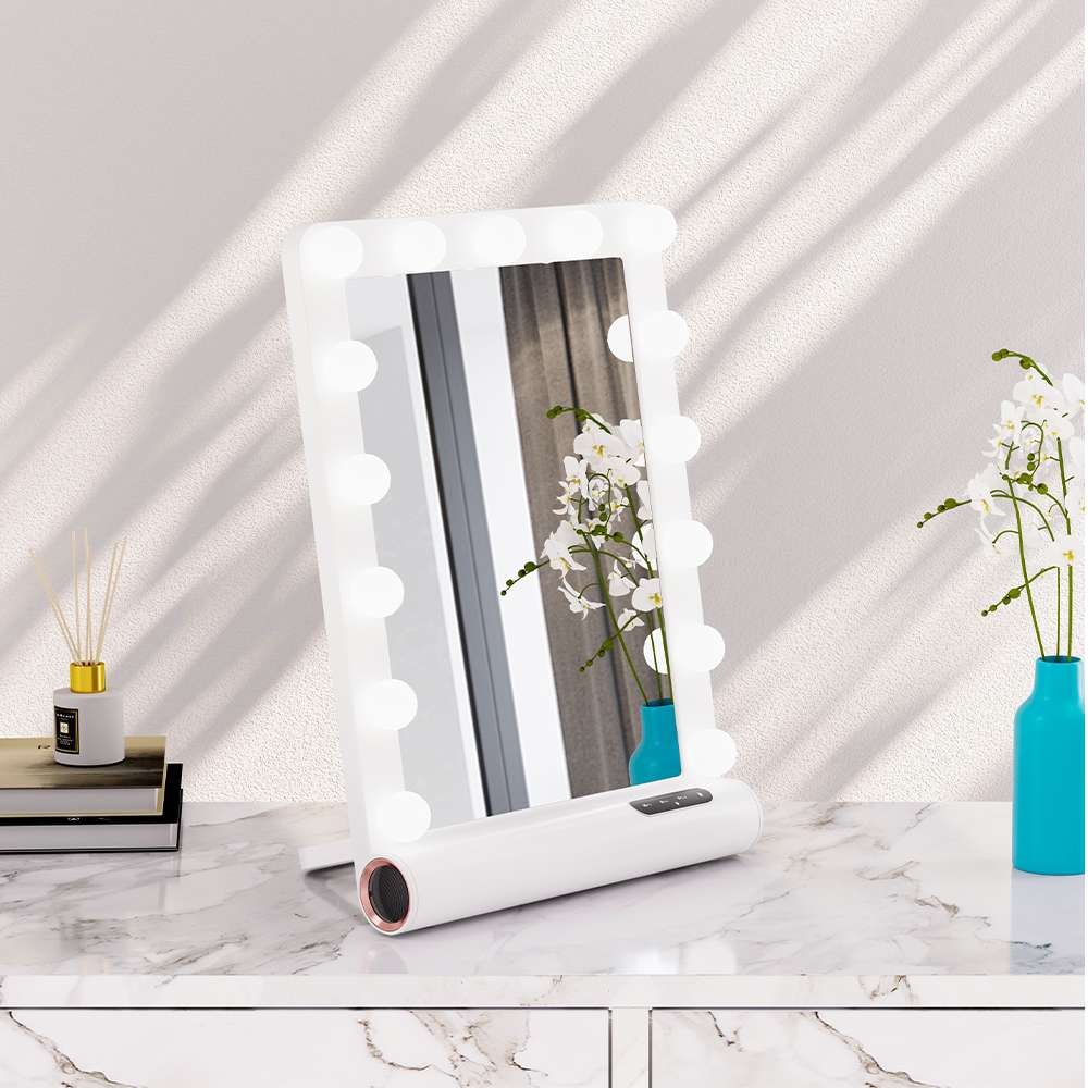 Loevschall Schminkspiegel "Anna Hollywood Spiegel mit LED-Beleuchtung & Blu günstig online kaufen