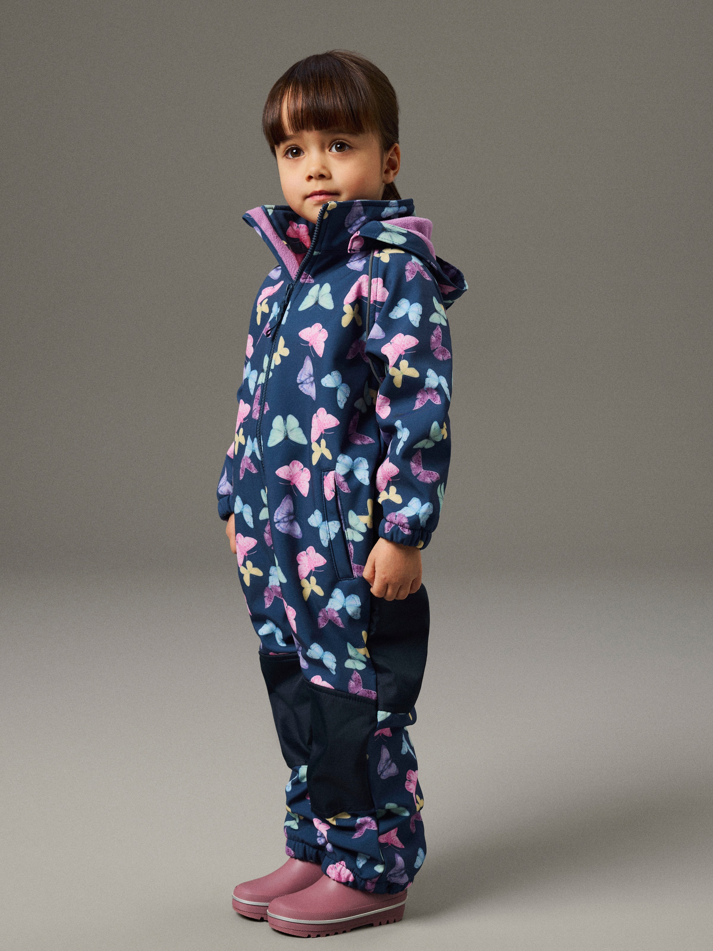 Name It Softshelloverall "NMFALFA08 Softshell Suit Aop 1FO Noos" Mit Verstellbarer Und Abnehmbarer Fußschlaufe