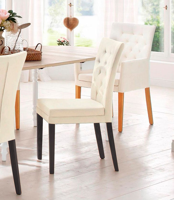 Home affaire 4-Fußstuhl "Colorado" (Set) 4 Stk. Luxus-Microfaser Beine aus günstig online kaufen